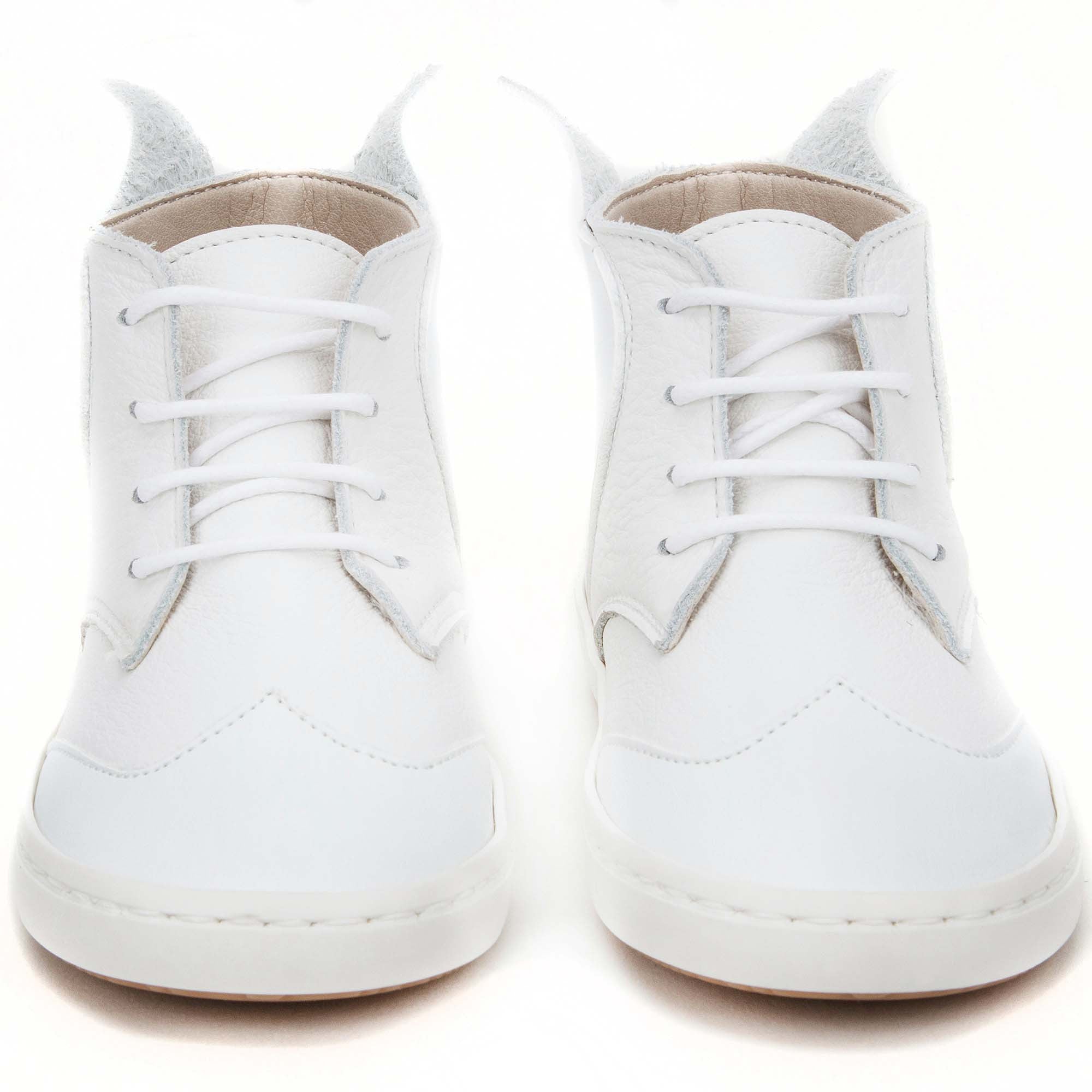 Boys White 'Hermes Wings' High-top Leather Boots