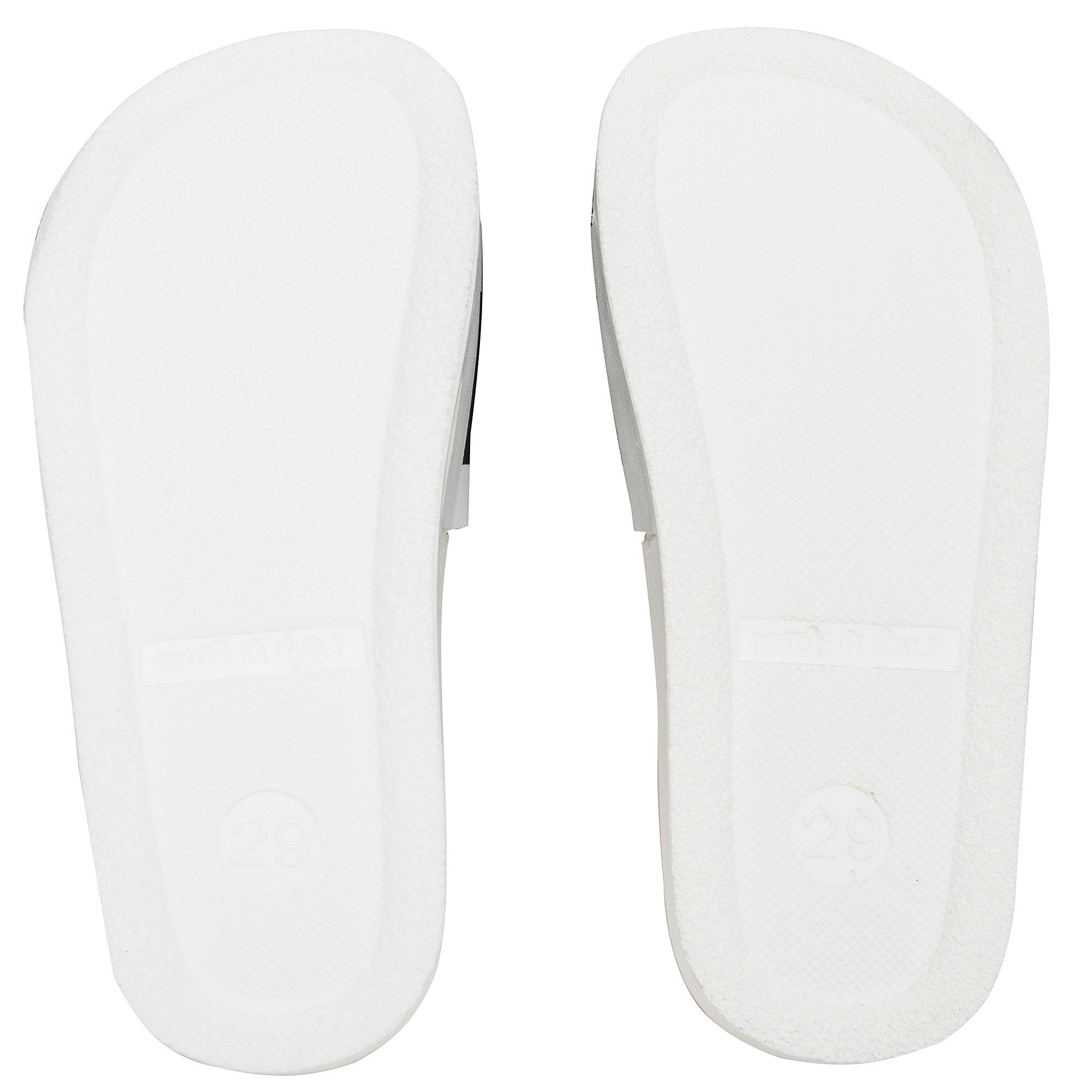 Boys & Girls White Logo Slippers