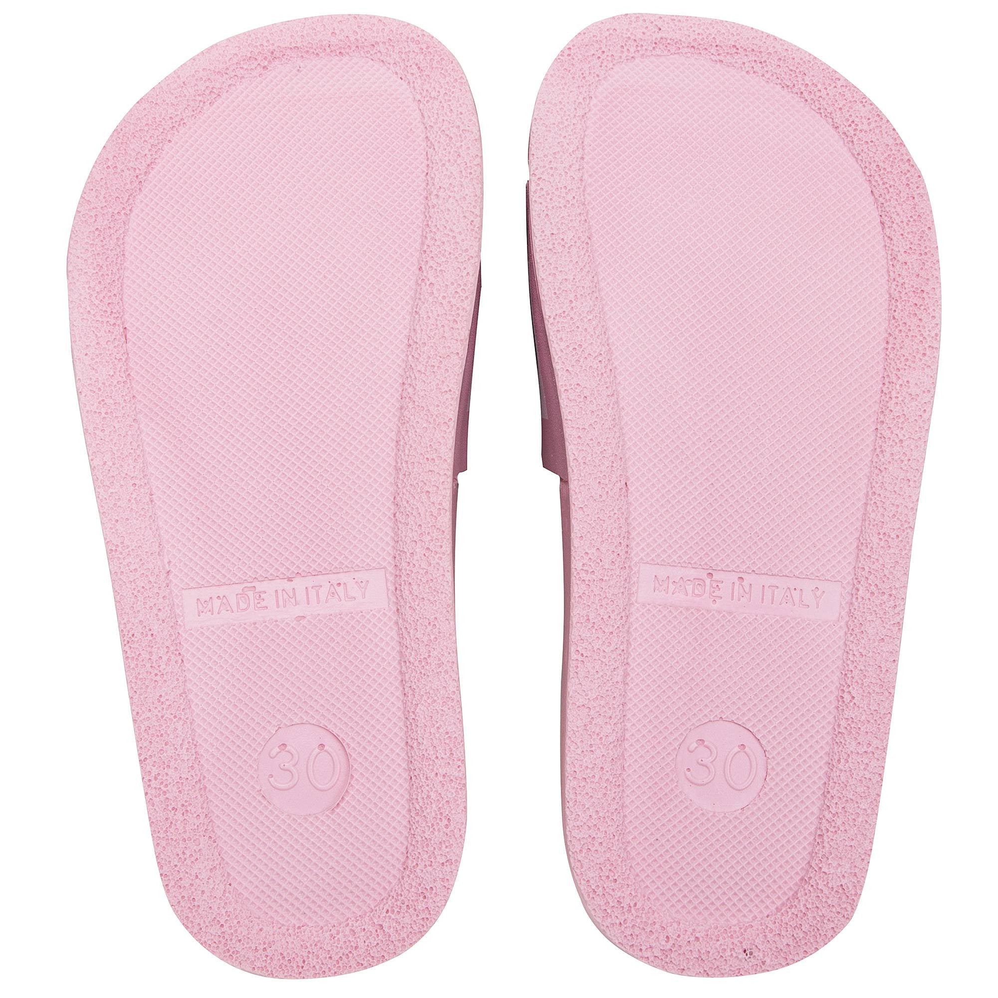 Boys & Girls Pink Logo Slippers