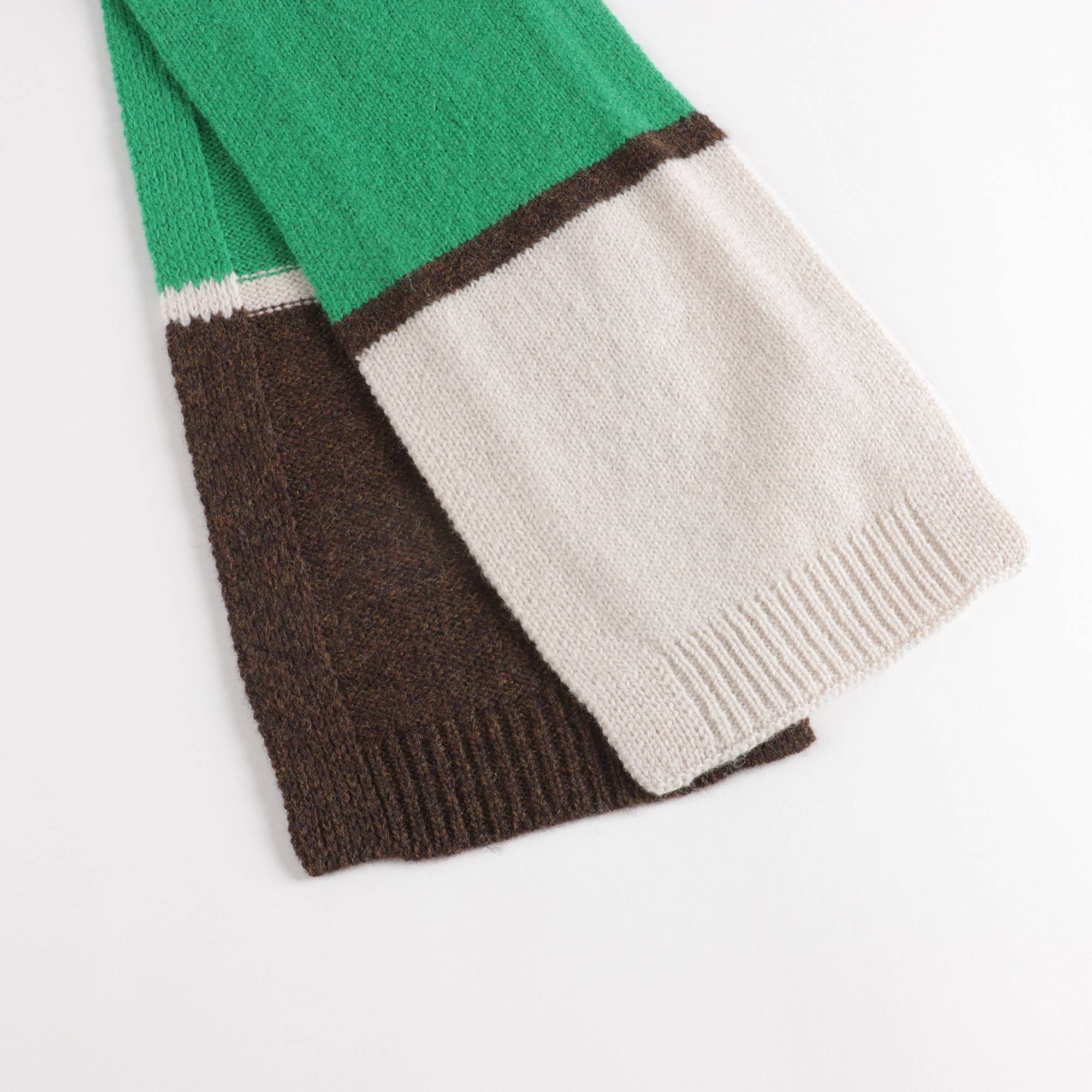 Boys & Girls Green Wool Scarf