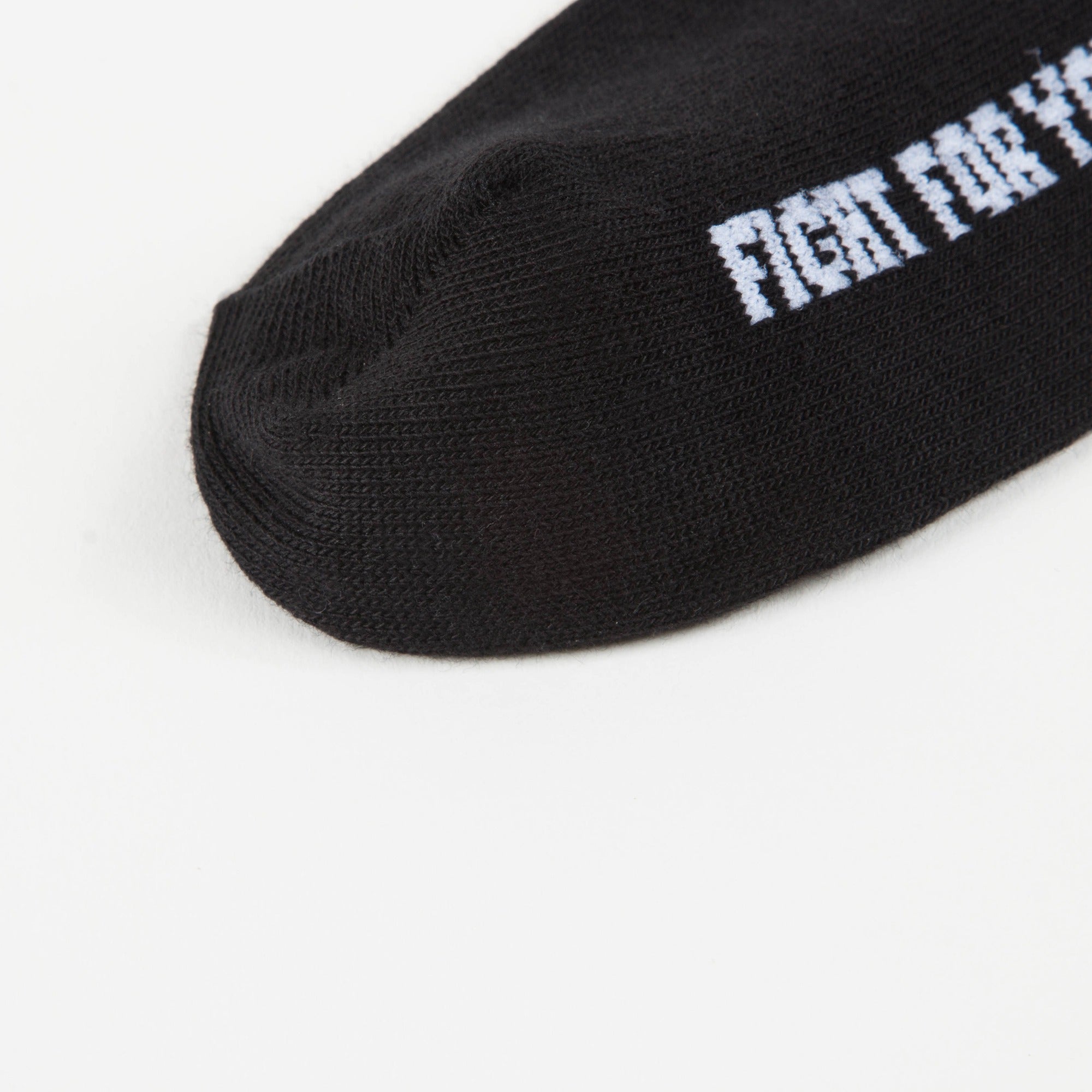 Boys & Girls Black Logo Cotton Socks