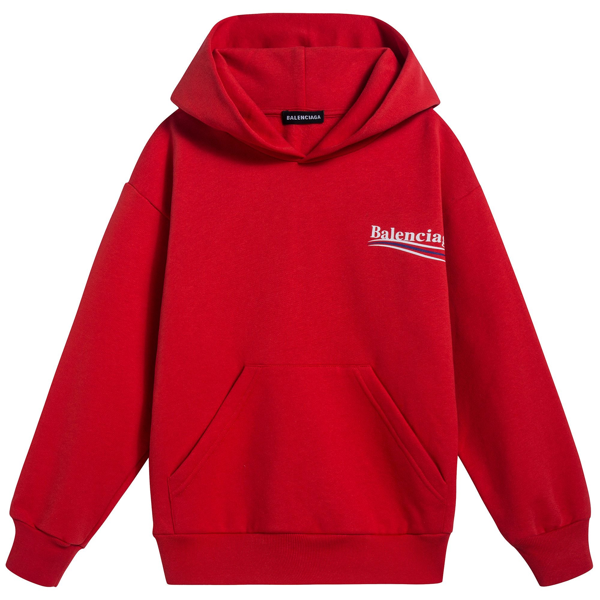 Boys & Girls Red Logo Cotton Sweatshirt