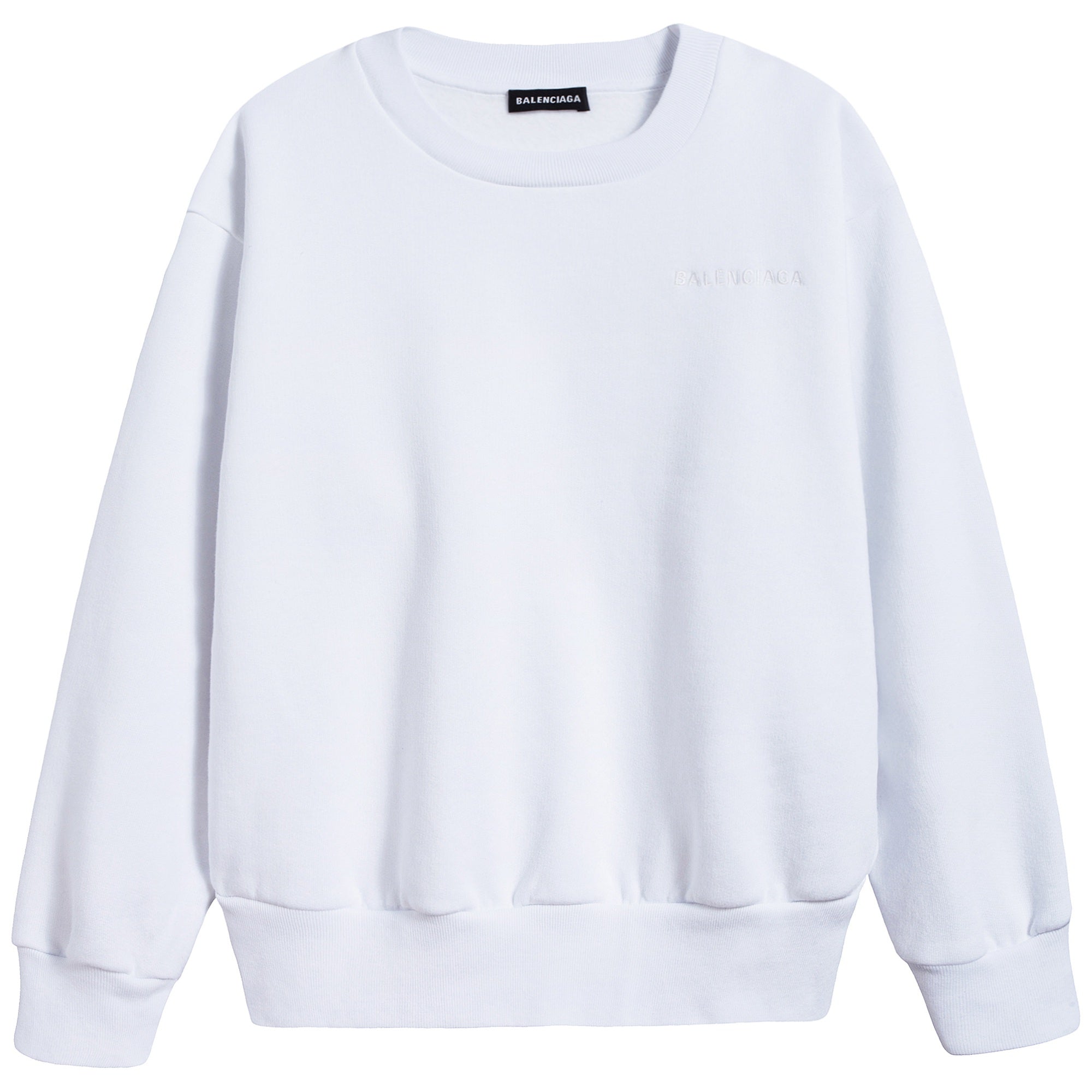 Boys & Girls White Cotton Sweatshirt