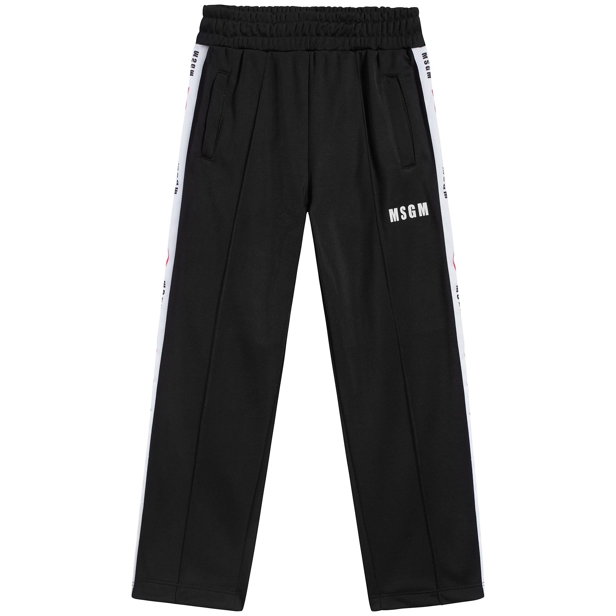 Boys & Girls Black Logo Trousers