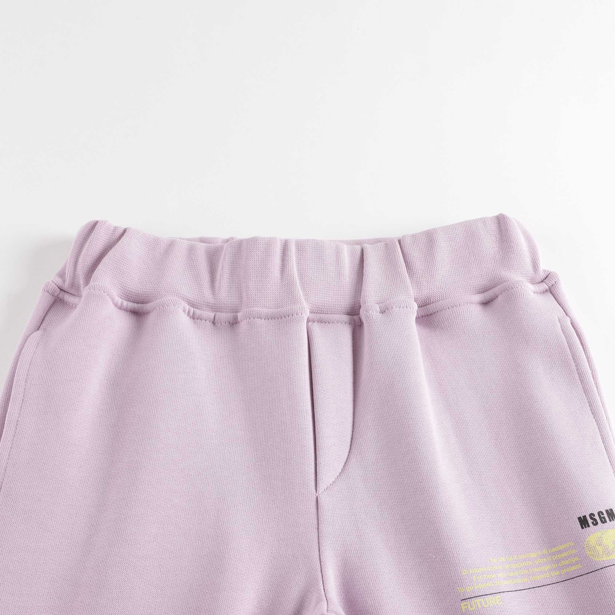 Boys & Girls Lilac Cotton Trousers