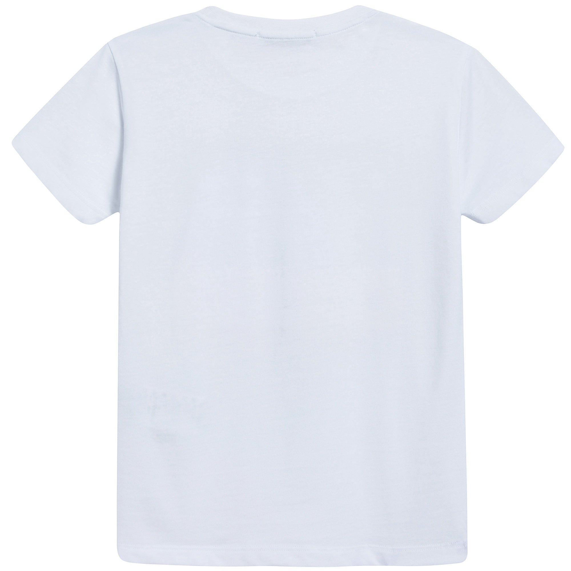 Boys White Cotton Jersey T-shirt