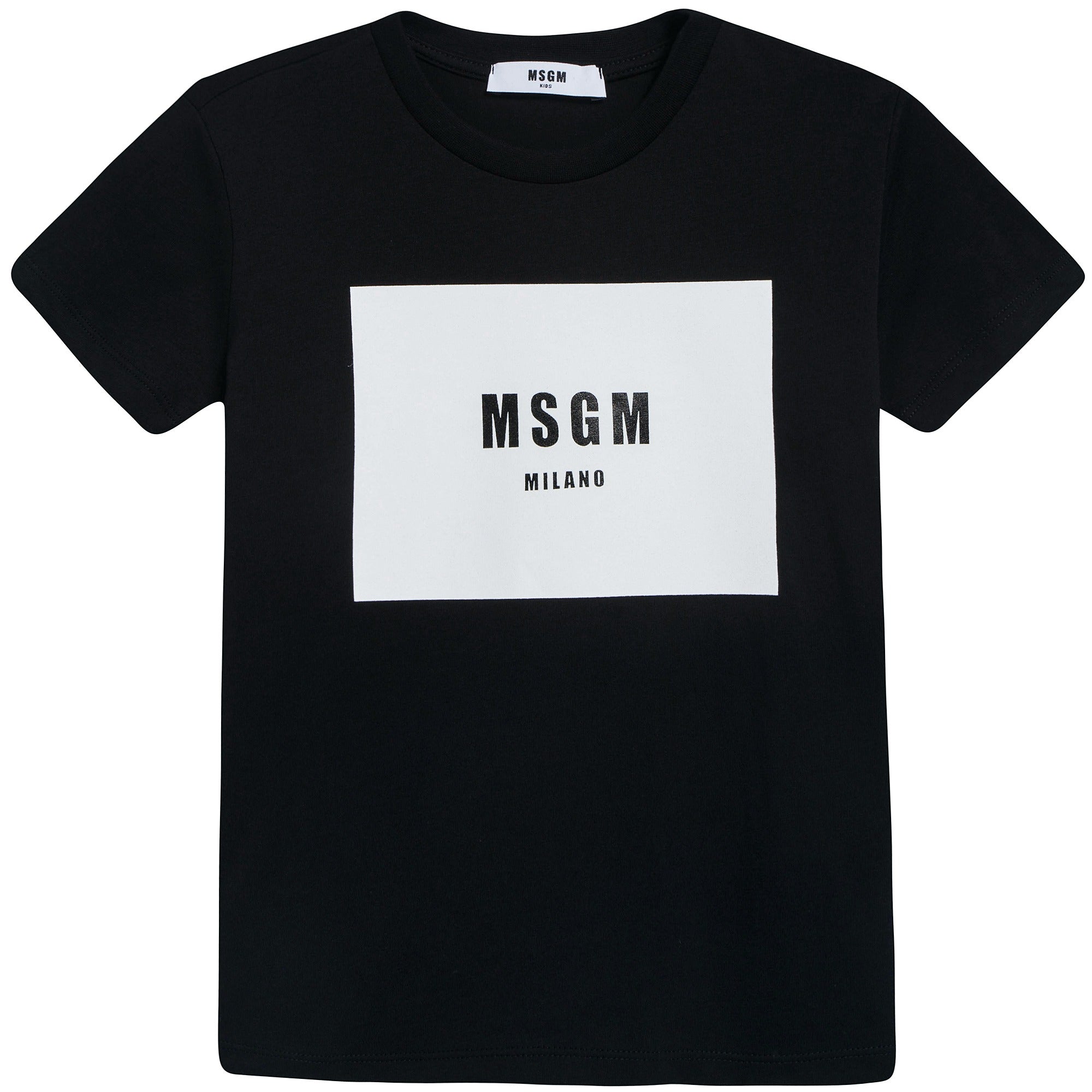 Boys Black Logo Cotton Jersey T-shirt