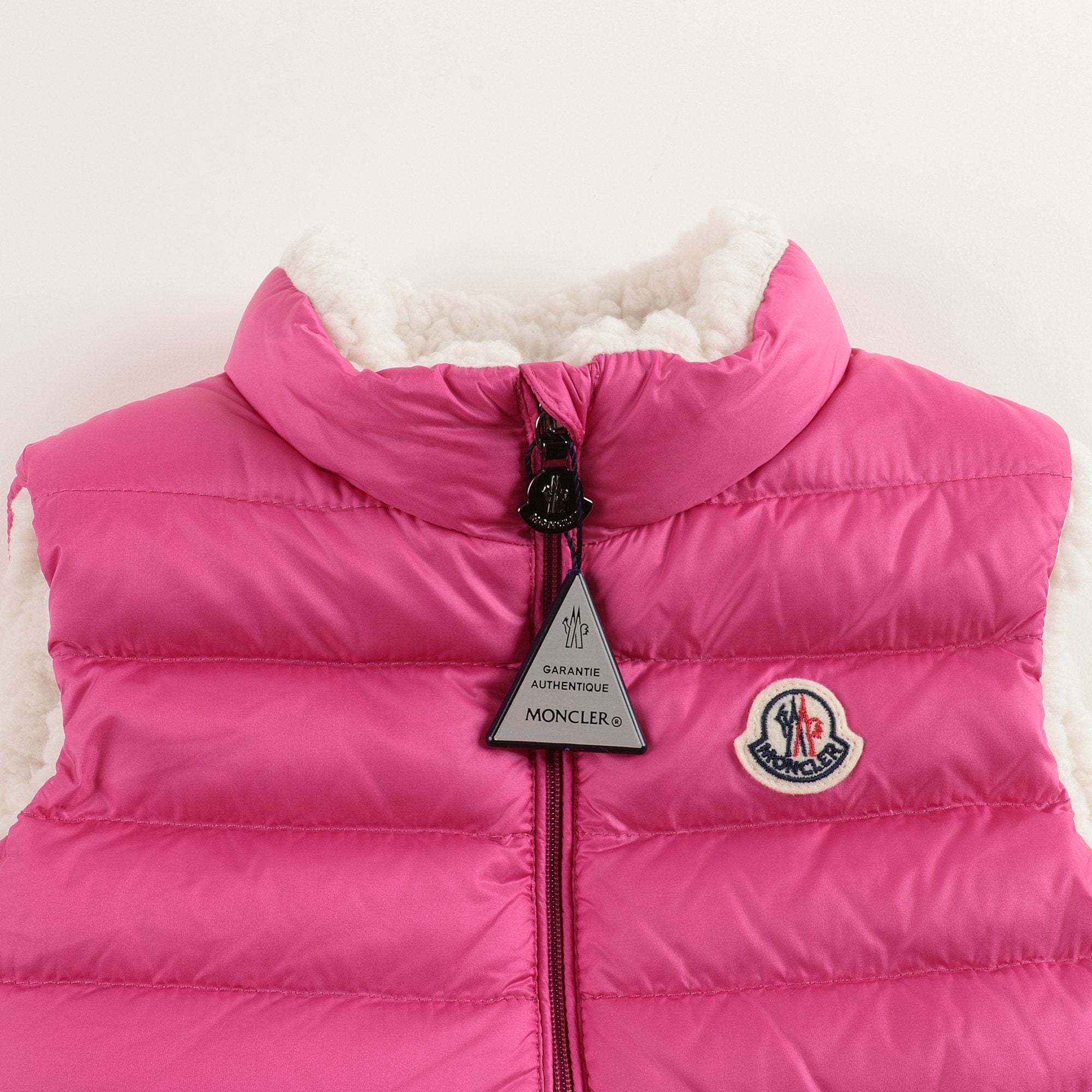 Baby Girls Pink "LAMA" Padded Down Gilet