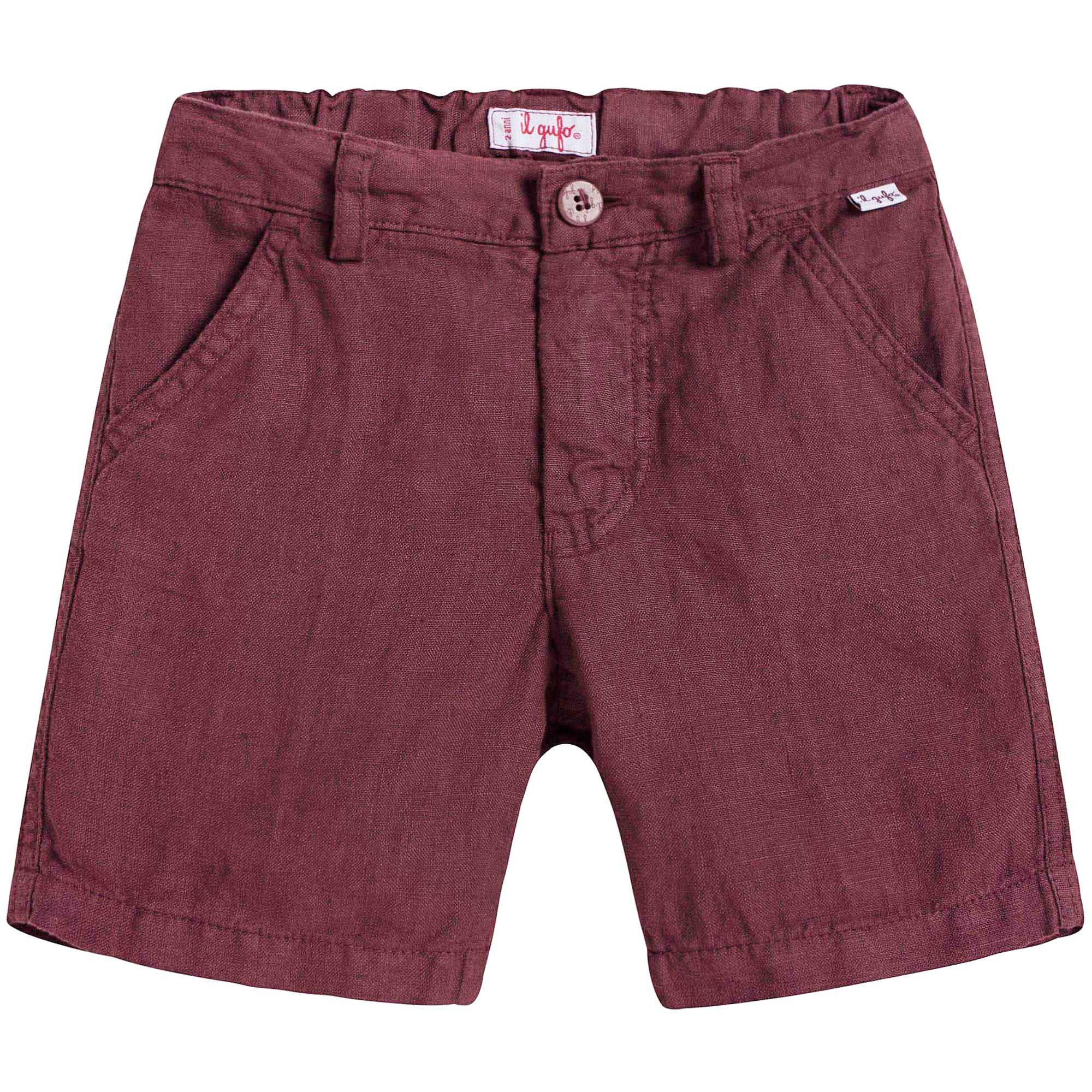 Boys Wine red Shorts