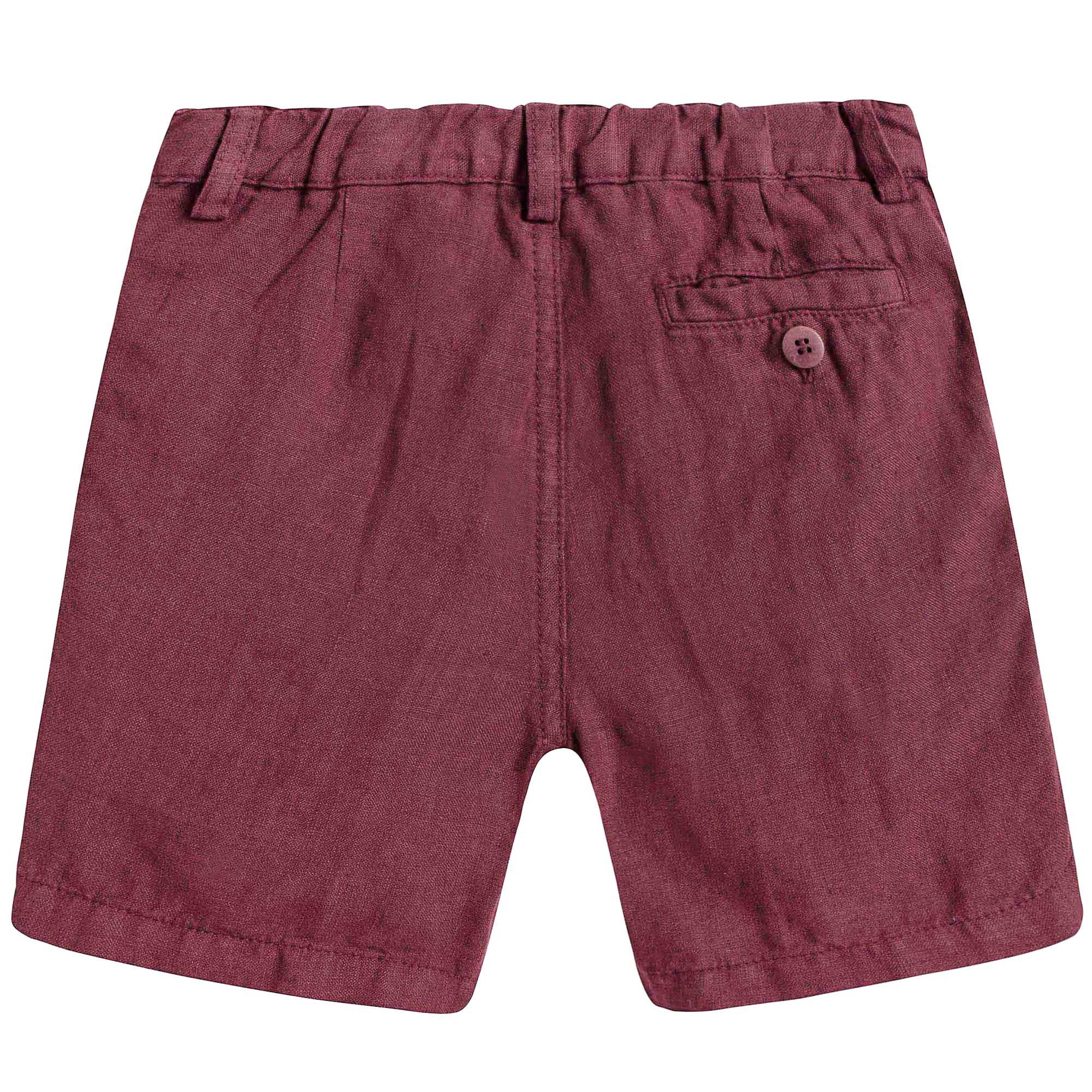 Boys Wine red Shorts