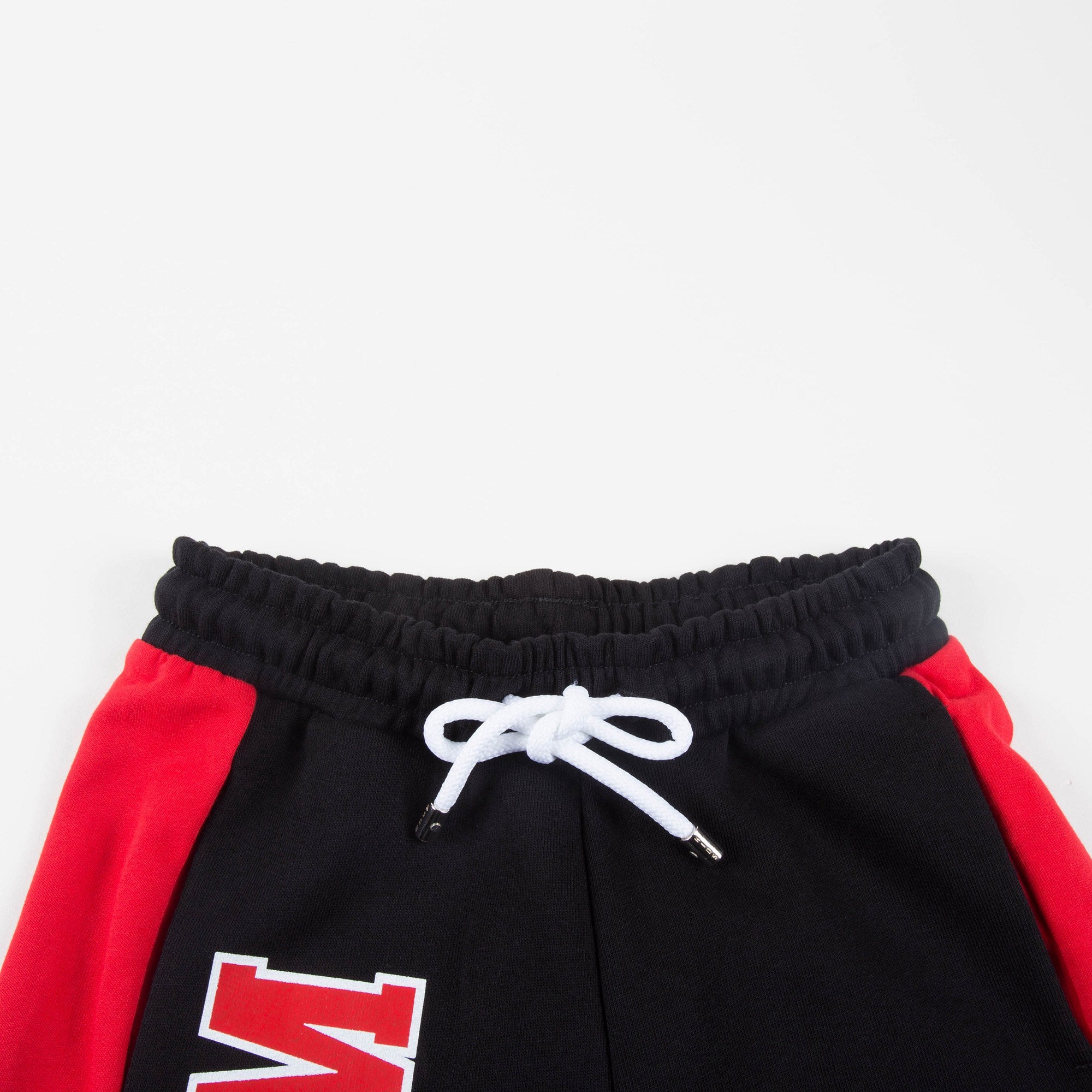 Boys Black Cotton Fleece Shorts