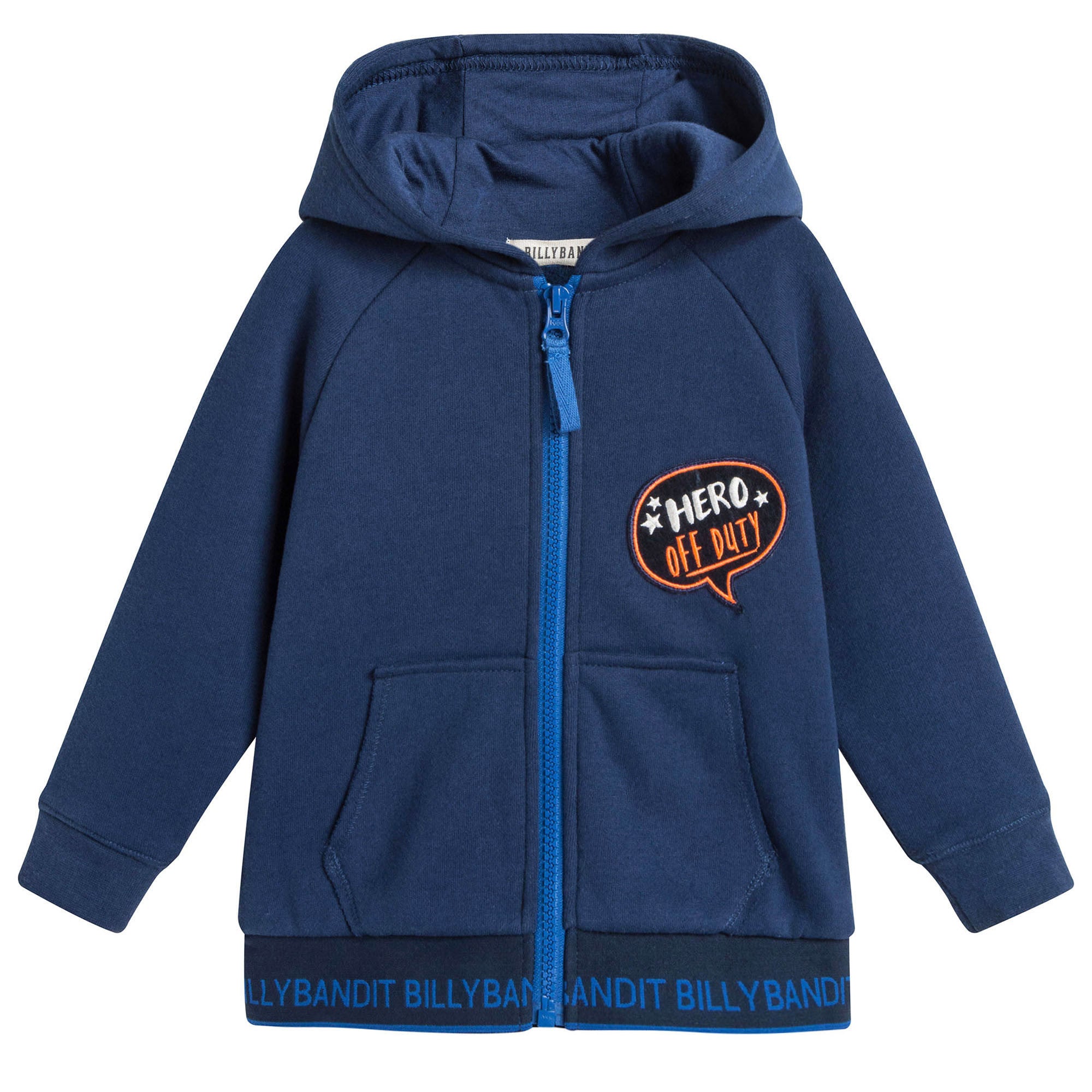 Boys Medieval Blue Hooded Cotton Tracksuit - CÉMAROSE | Children's Fashion Store - 3