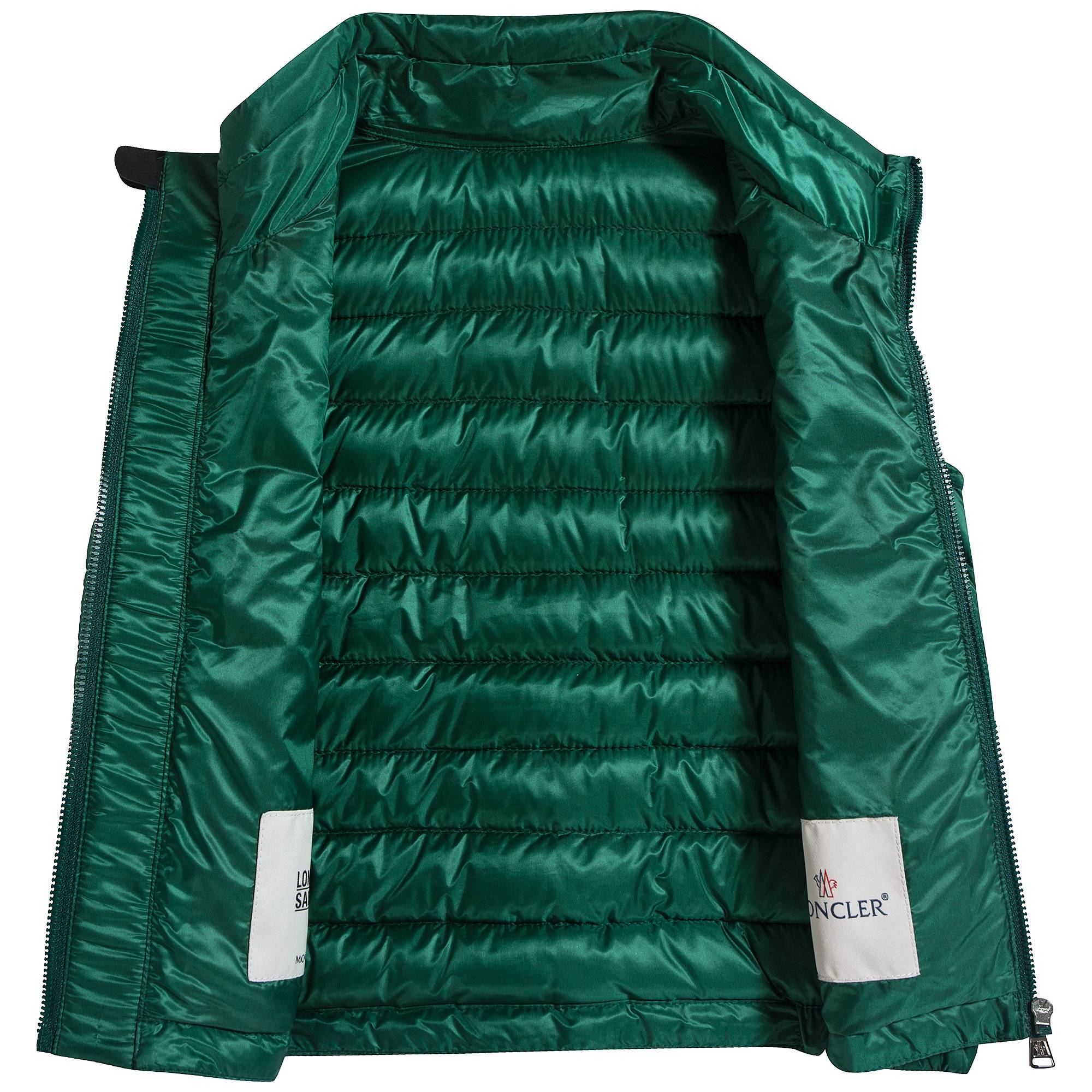 Boys Green "BLAVET" Padded Down Gilet