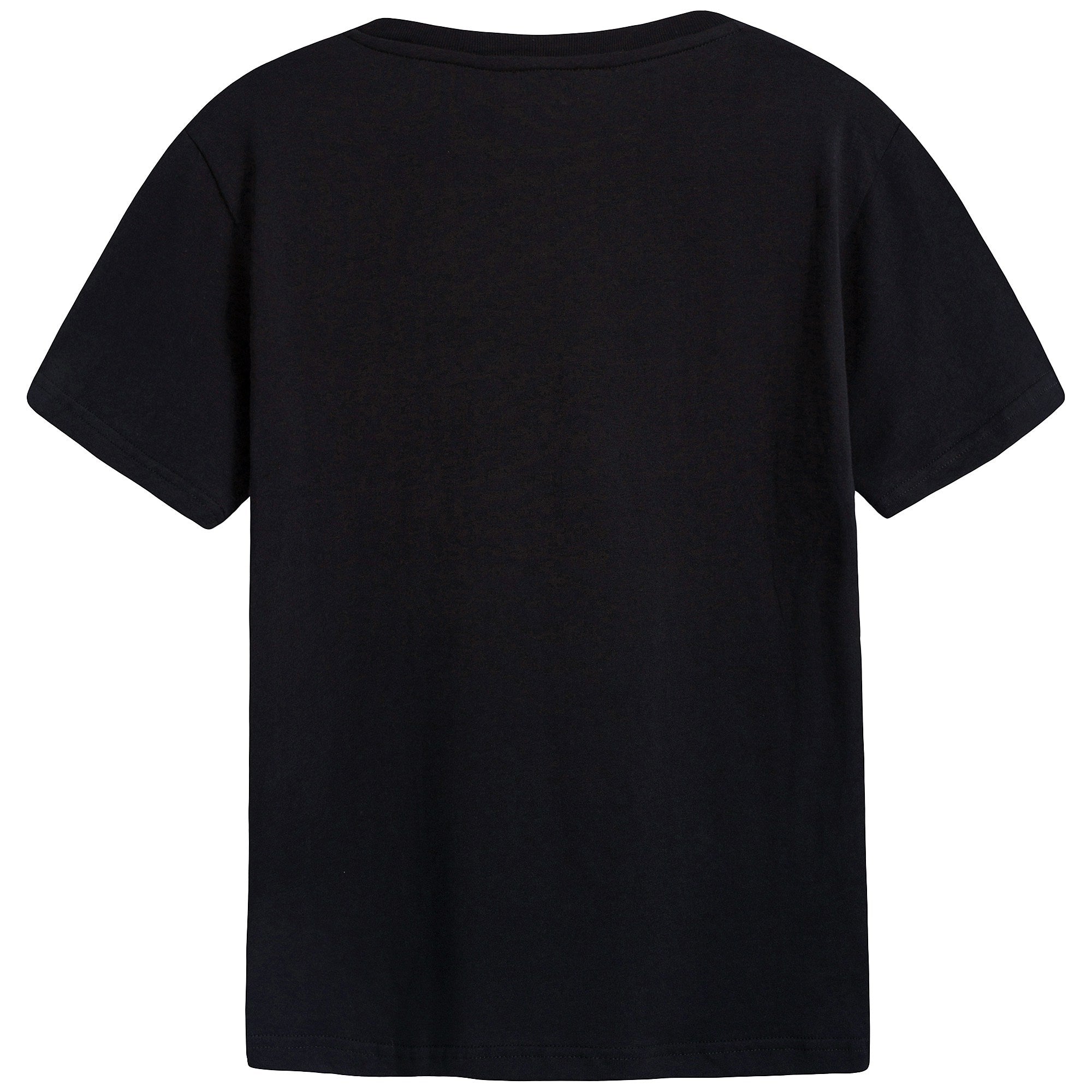 Boys Black "Think Big" Cotton T-shirt