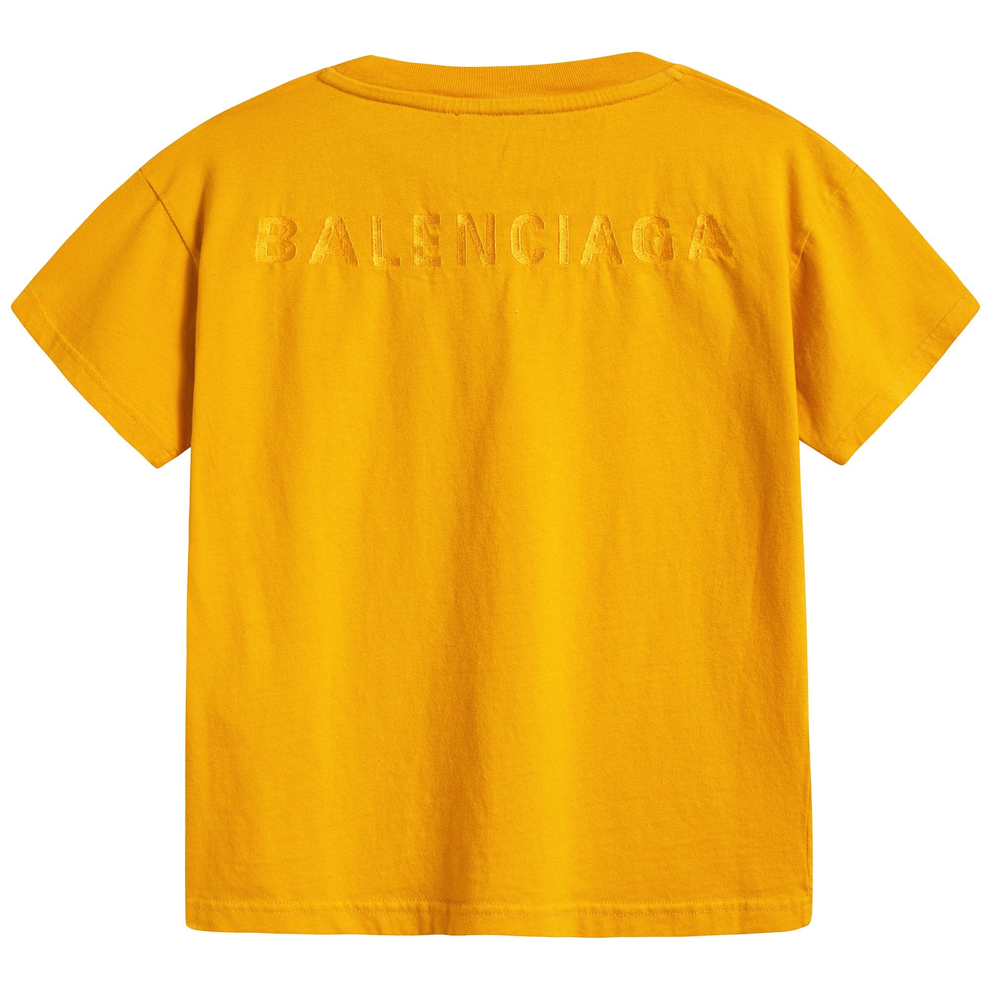 Boys & Girls Yellow Cotton T-shirt