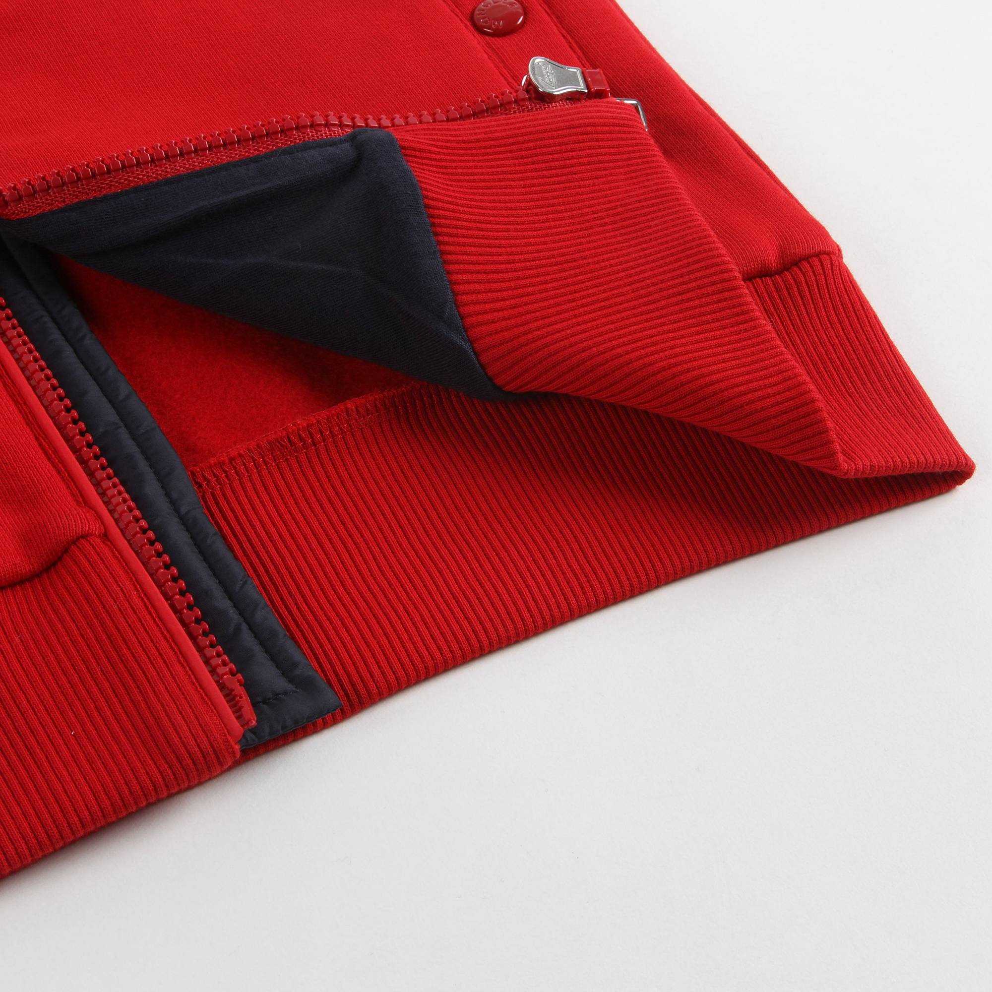 Boys Red "MAGLIA" Cotton Cardigan