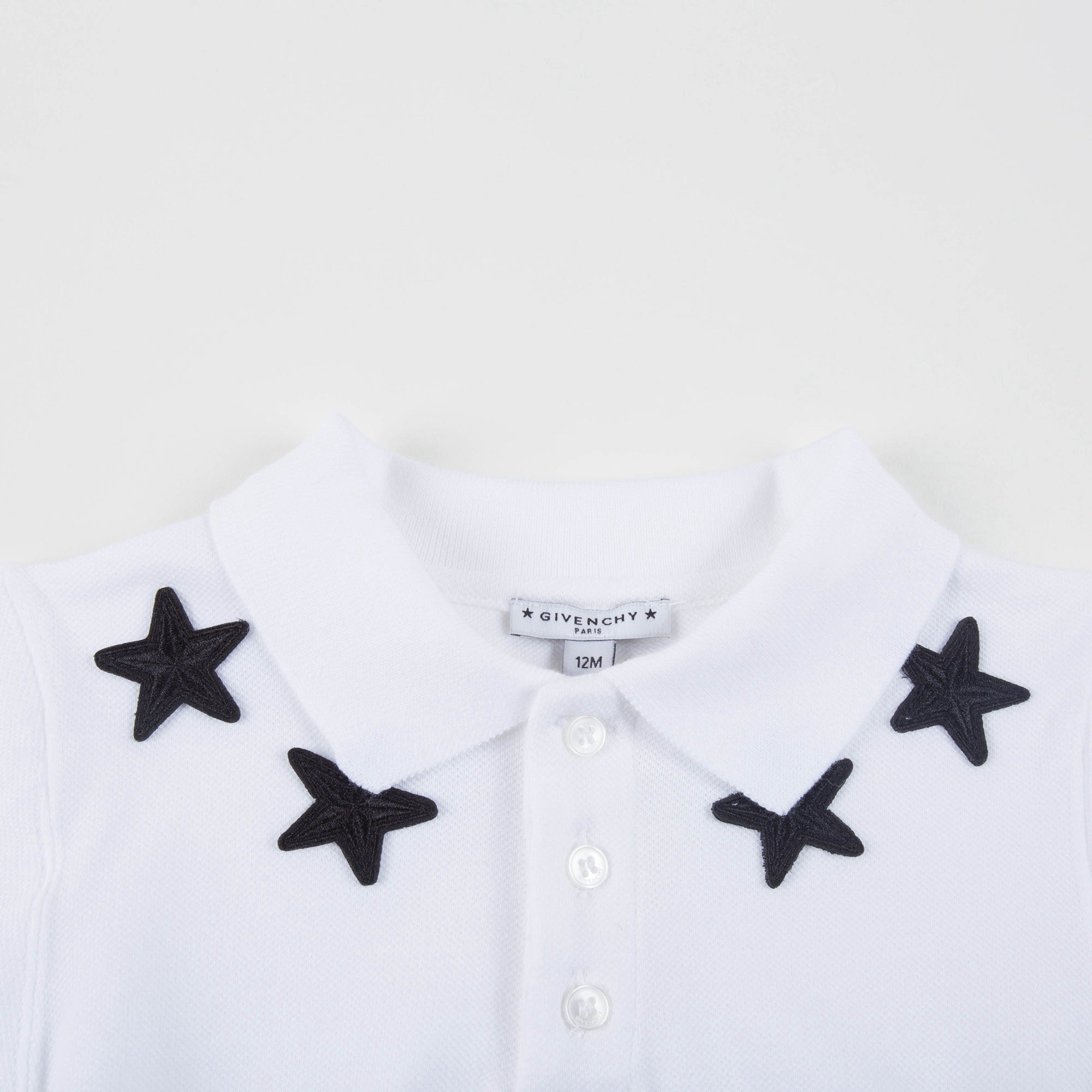 Baby Boys  White Viscose Polo Shirt