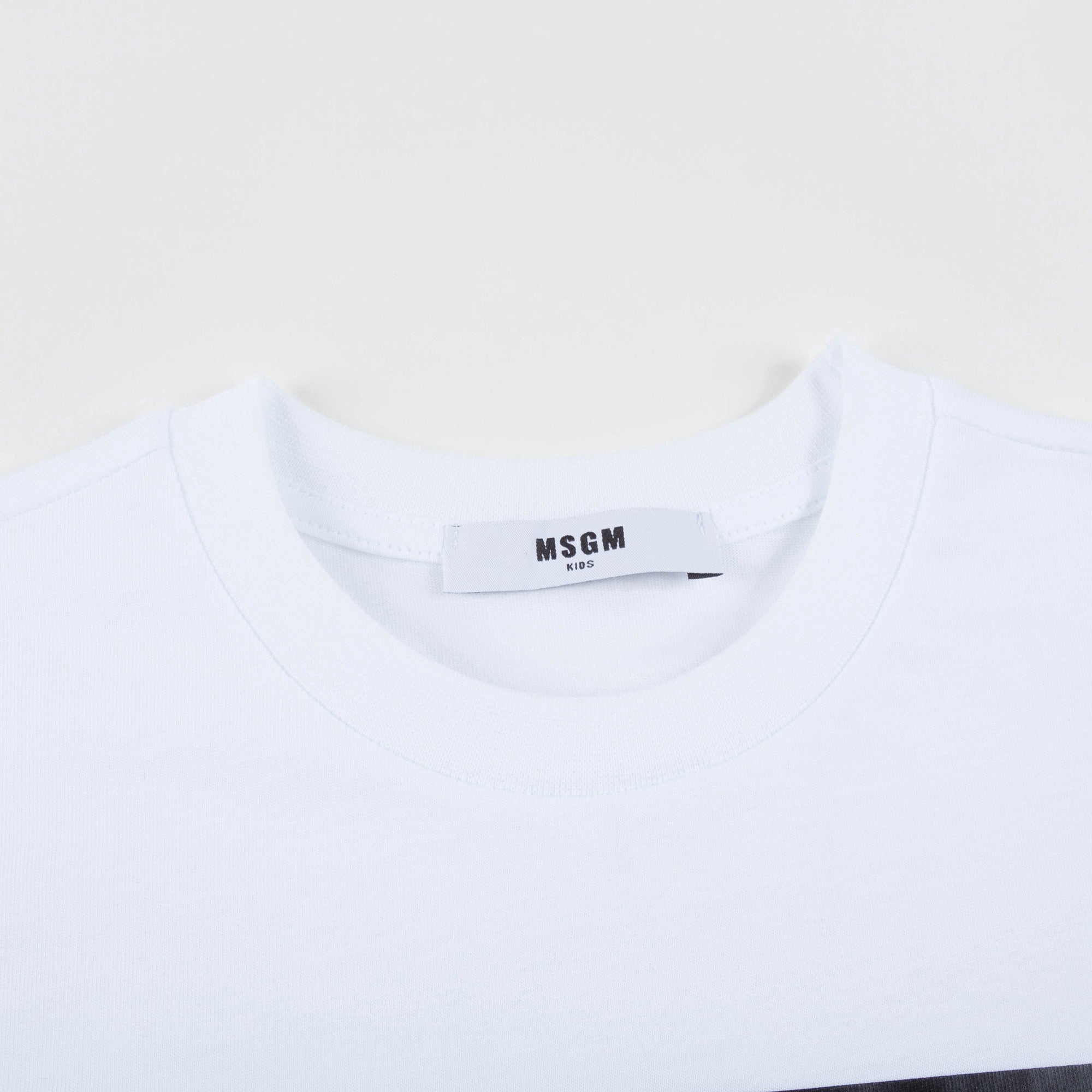 Boys White Cotton Jersey T-shirt