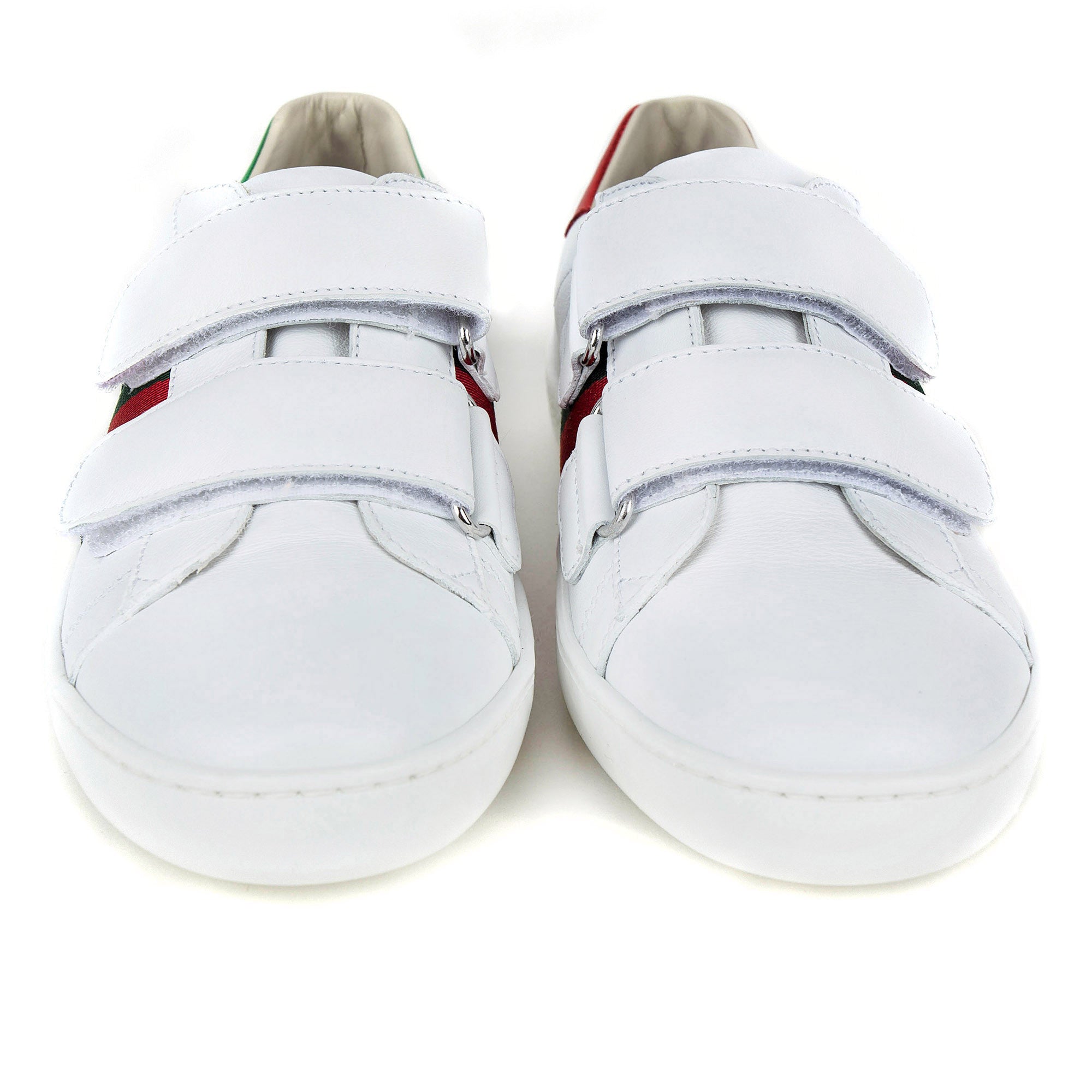 Boys & Girls White Leather Trainers