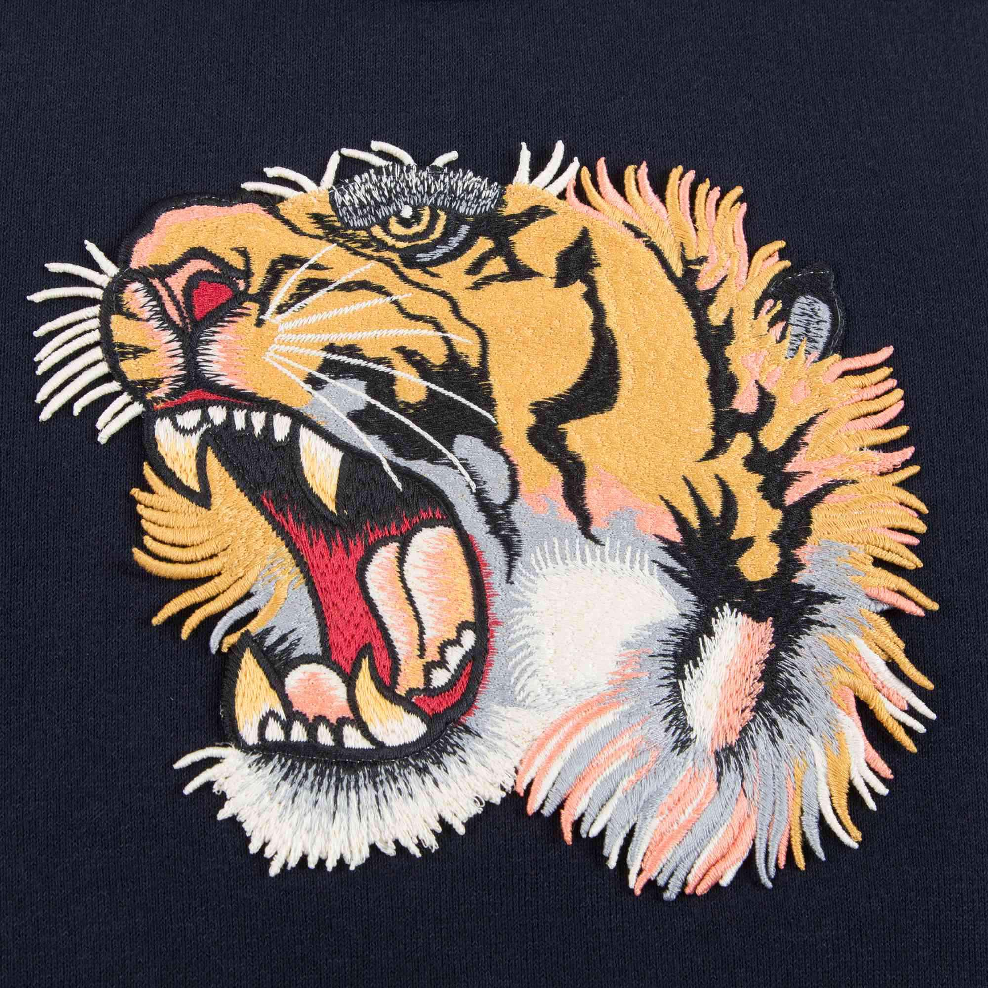 Boys Blue Cotton Tiger Sweatshirt