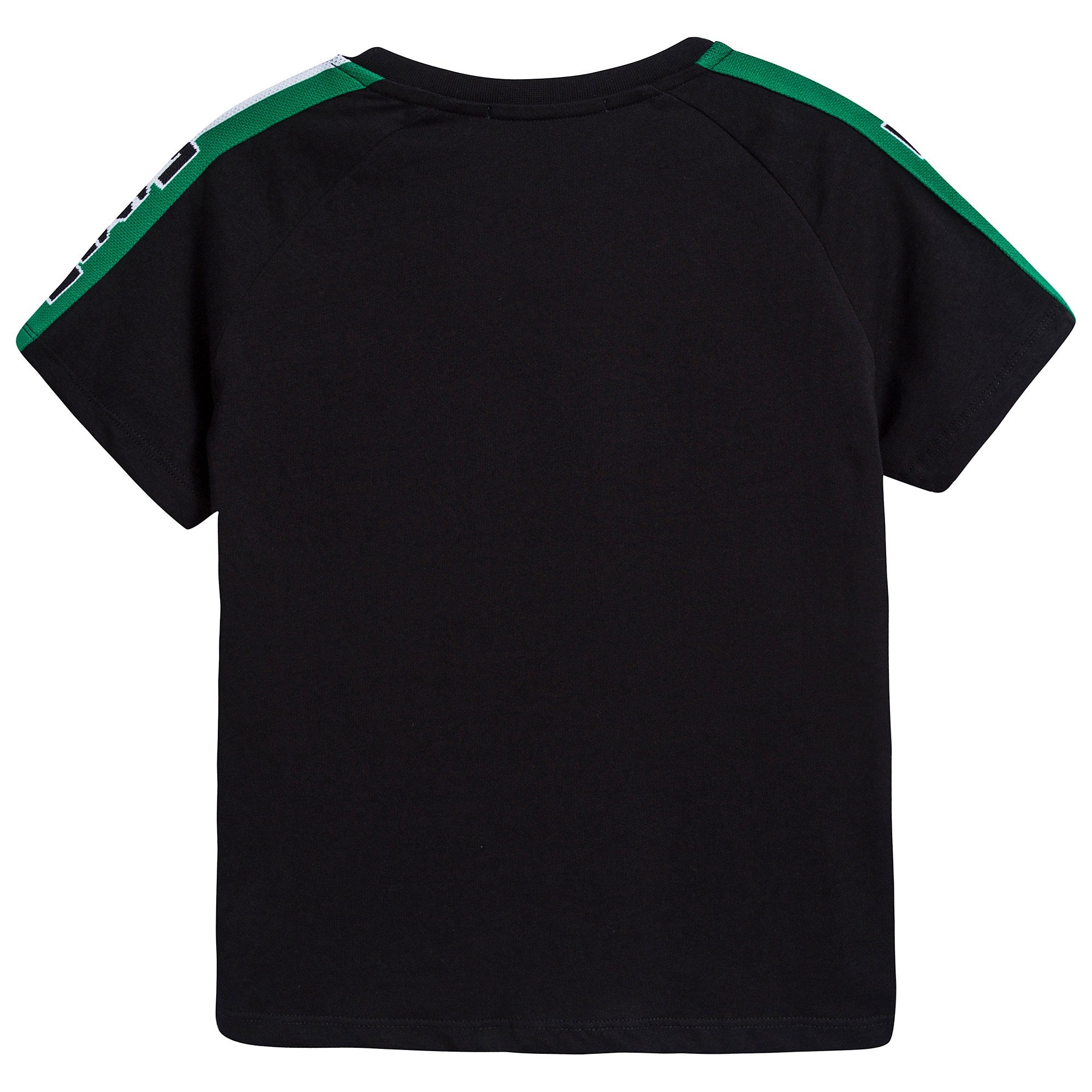 Boys Black Cotton Logo Jersey T-shirt