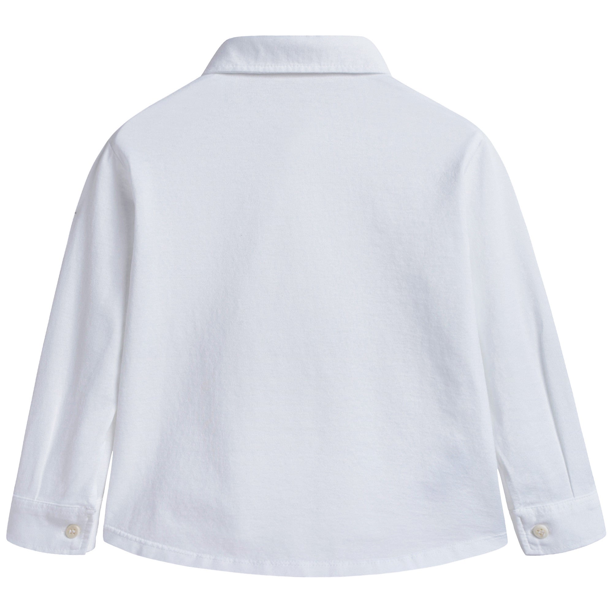 Boys & Girls White Shirt With Collar