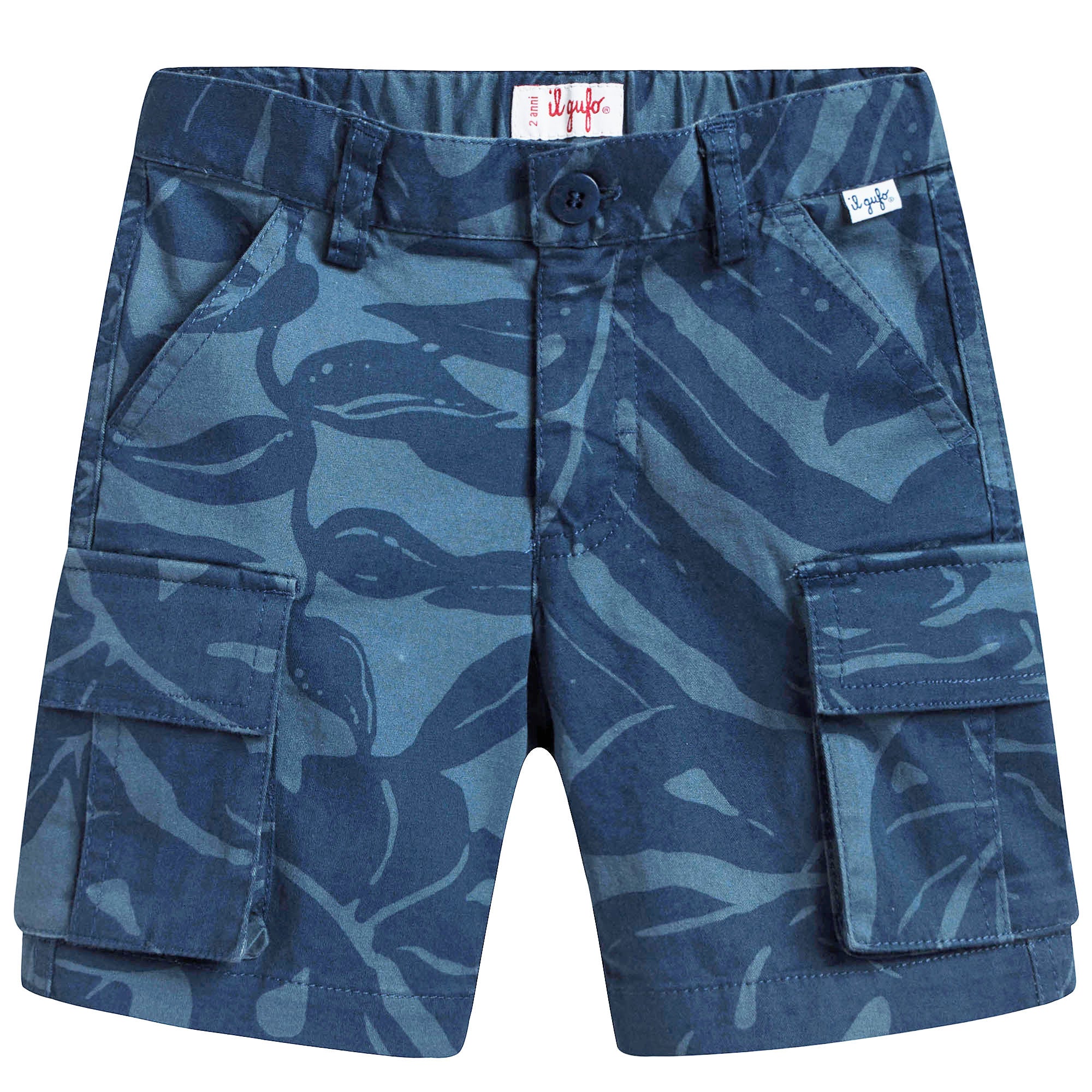 Boys Camouflage Blue Shorts