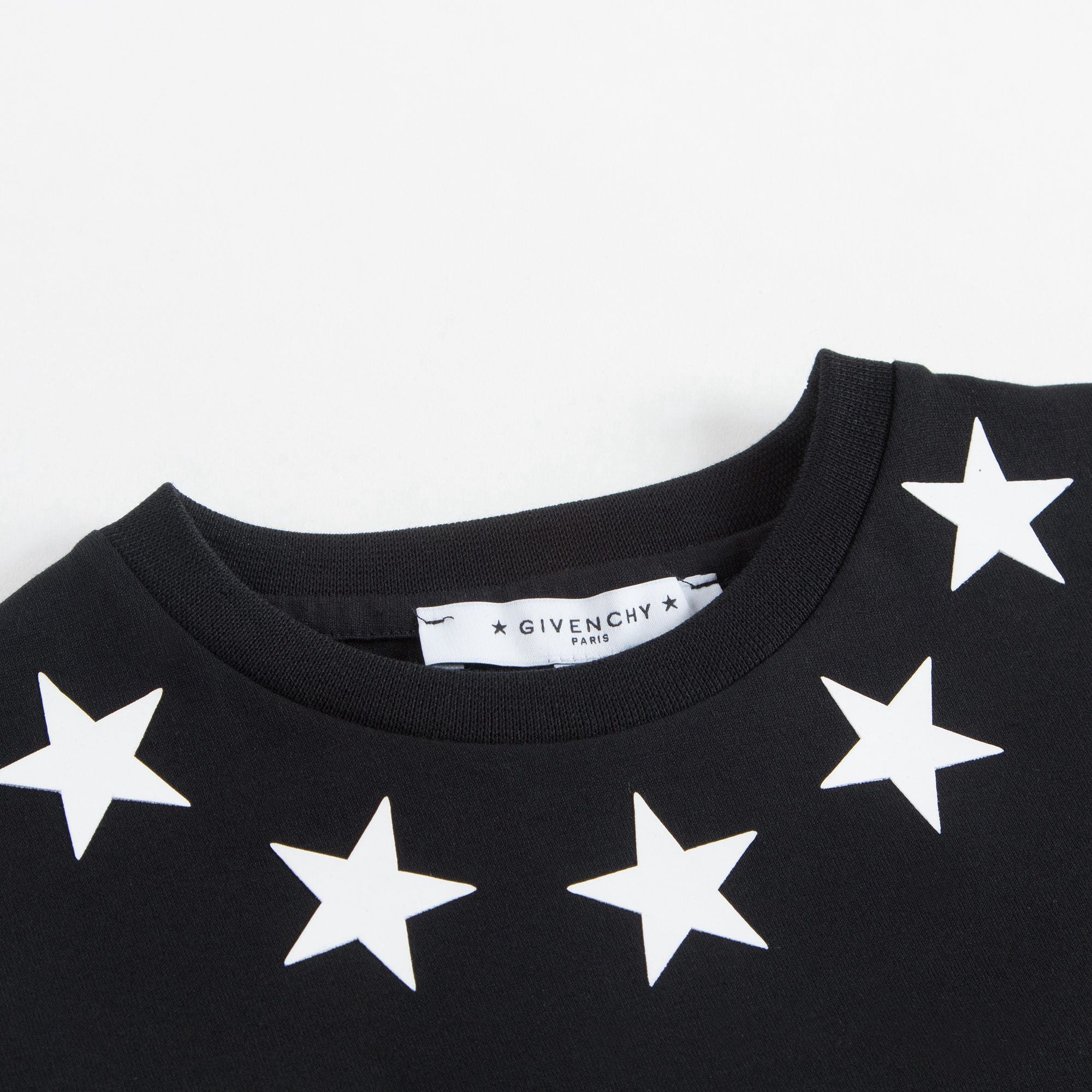 Boys Black Stars Printed T-shirt