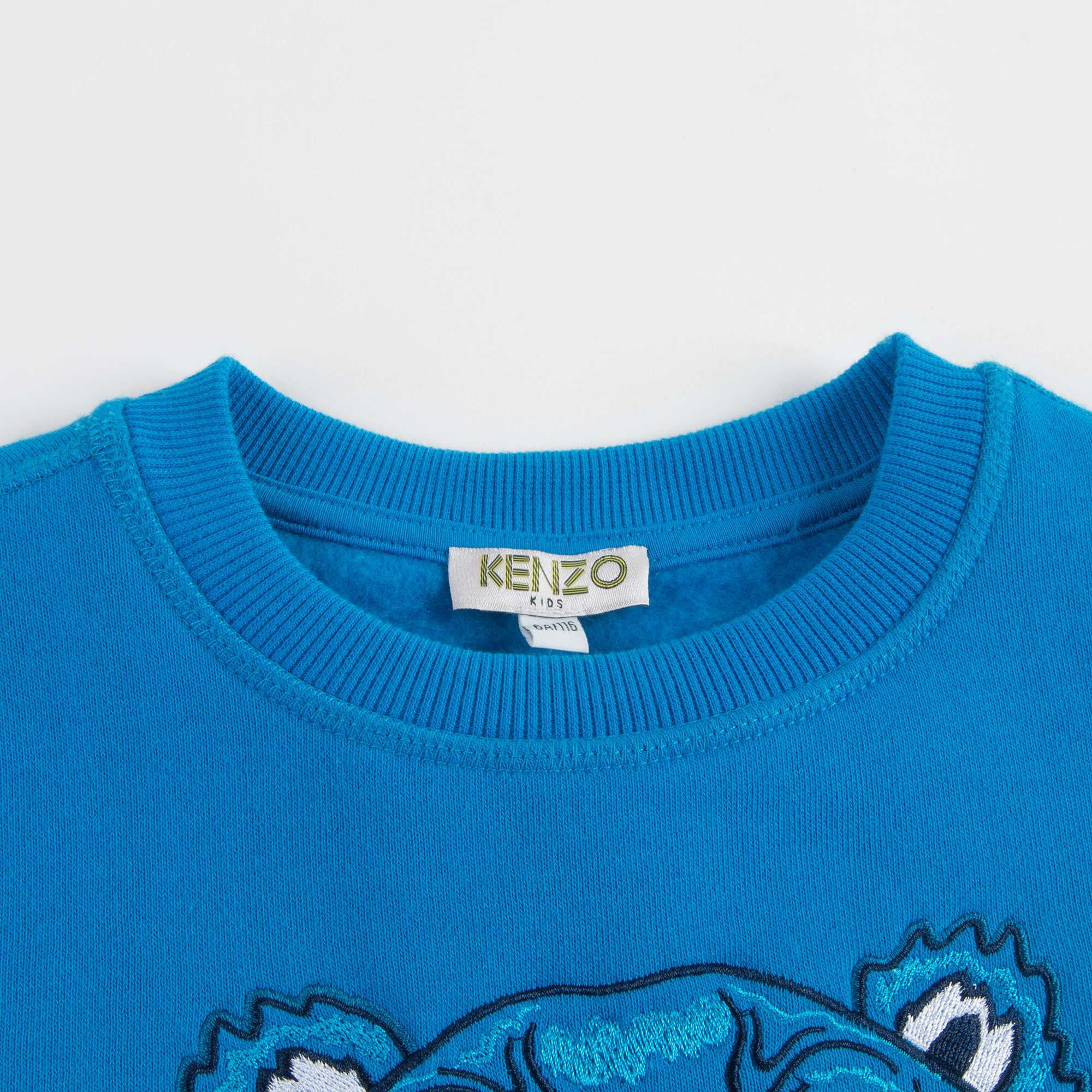 Boys Vivid Blue Tiger Sweatshirt