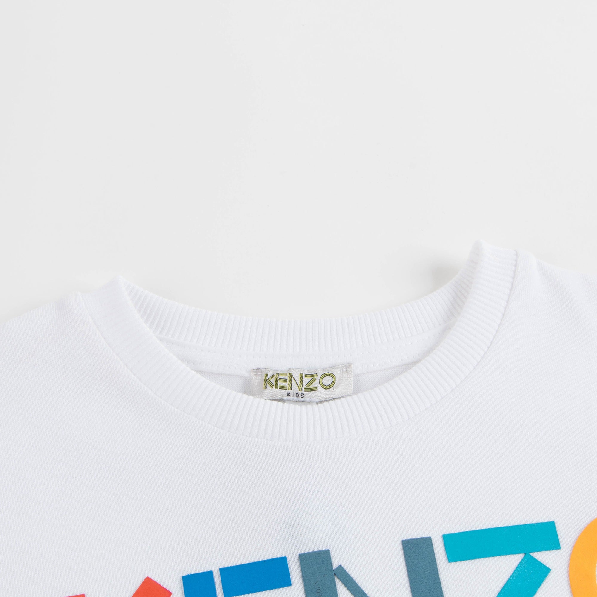 Boys White Logo Cotton T-shirt