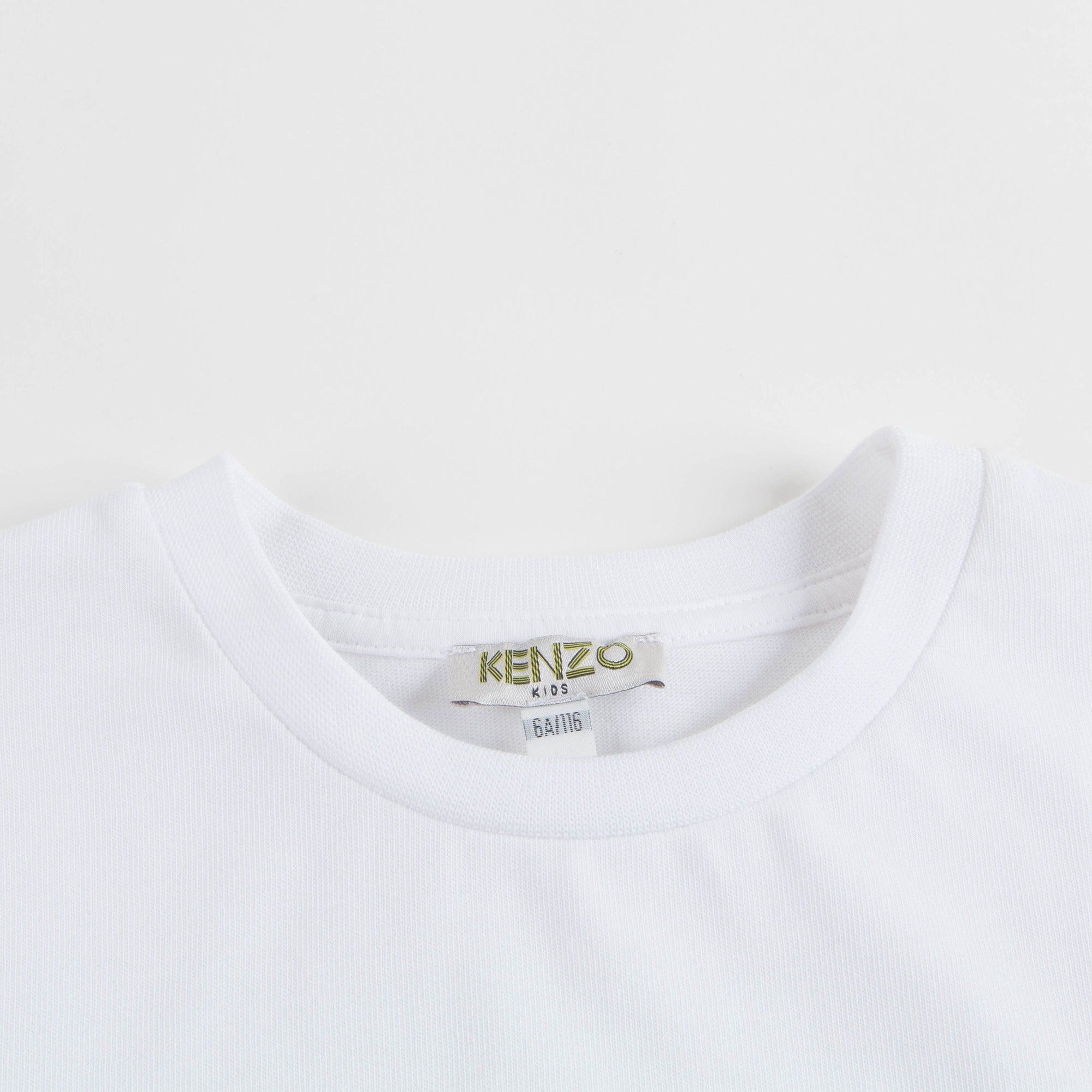 Boys Optical White Logo Cotton T-shirt