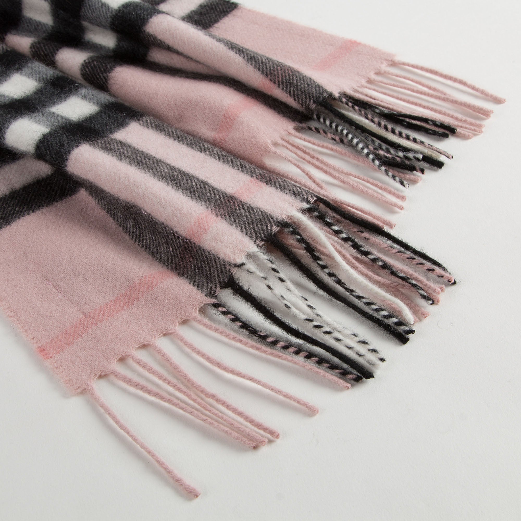 Boys&Grils Pink Check Cashmere Scarf - CÉMAROSE | Children's Fashion Store - 3