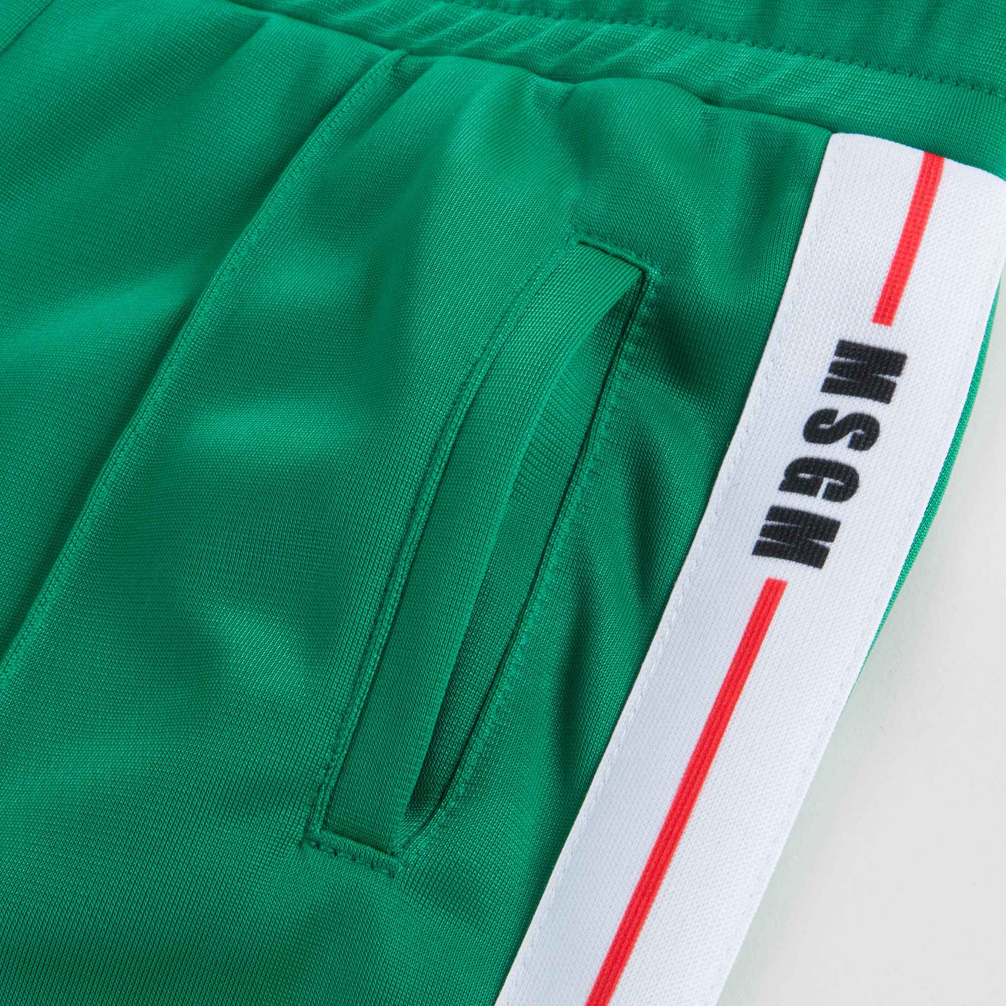 Boys & Girls Green Logo Trousers