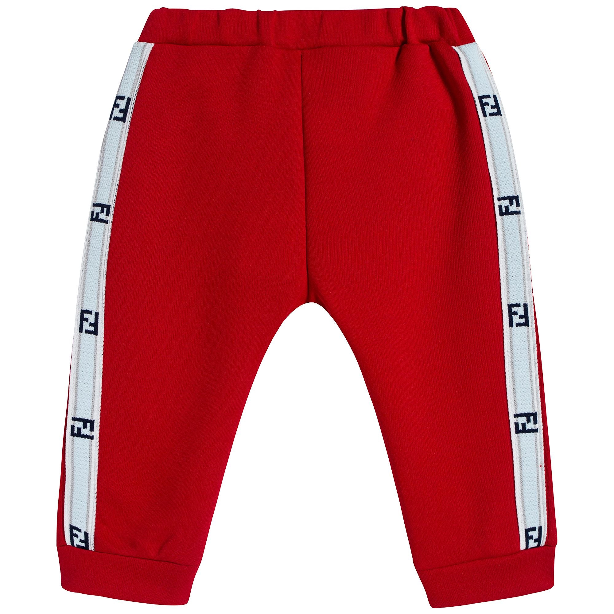 Baby Boys Red Cotton Trousers