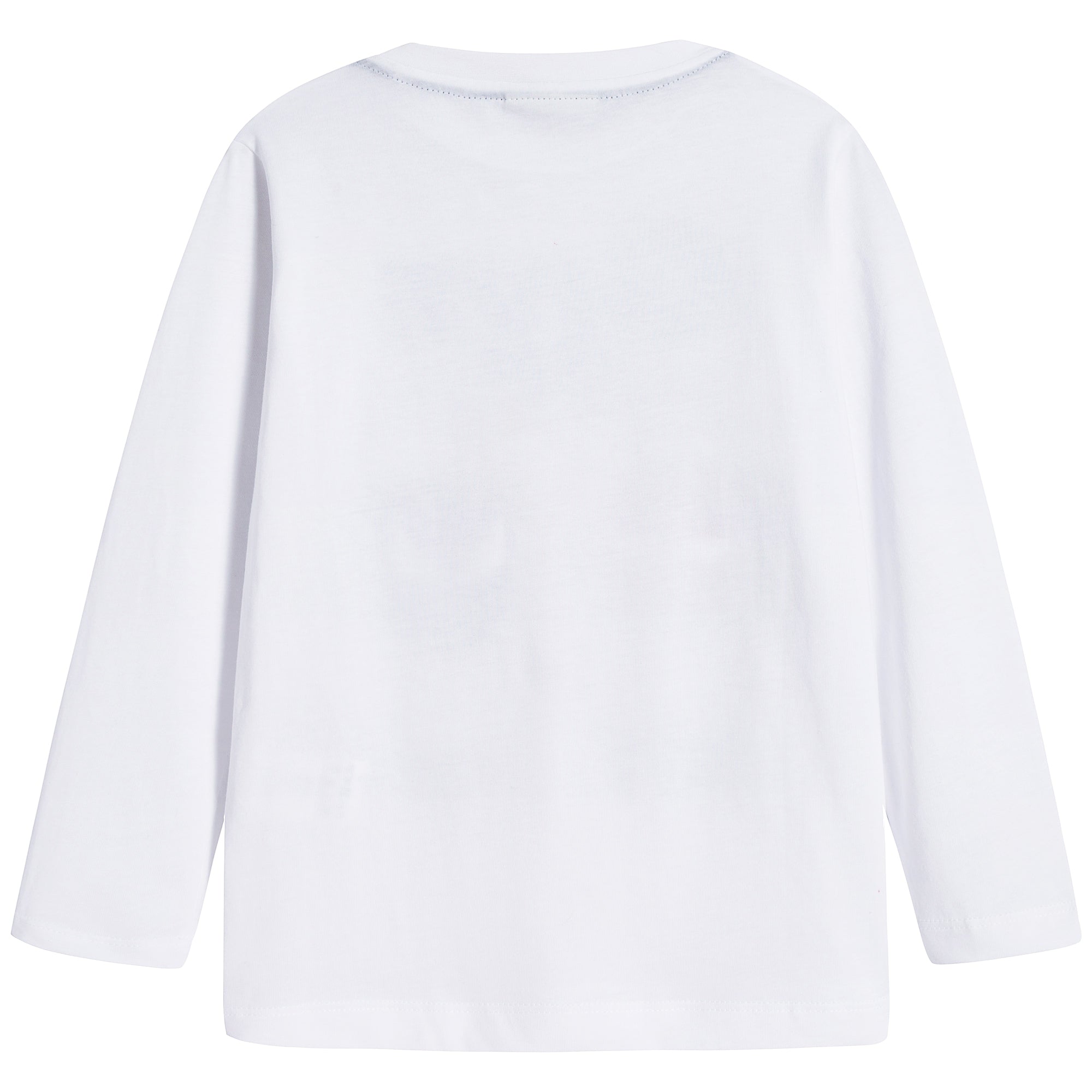 Boys White Cotton T-shirt