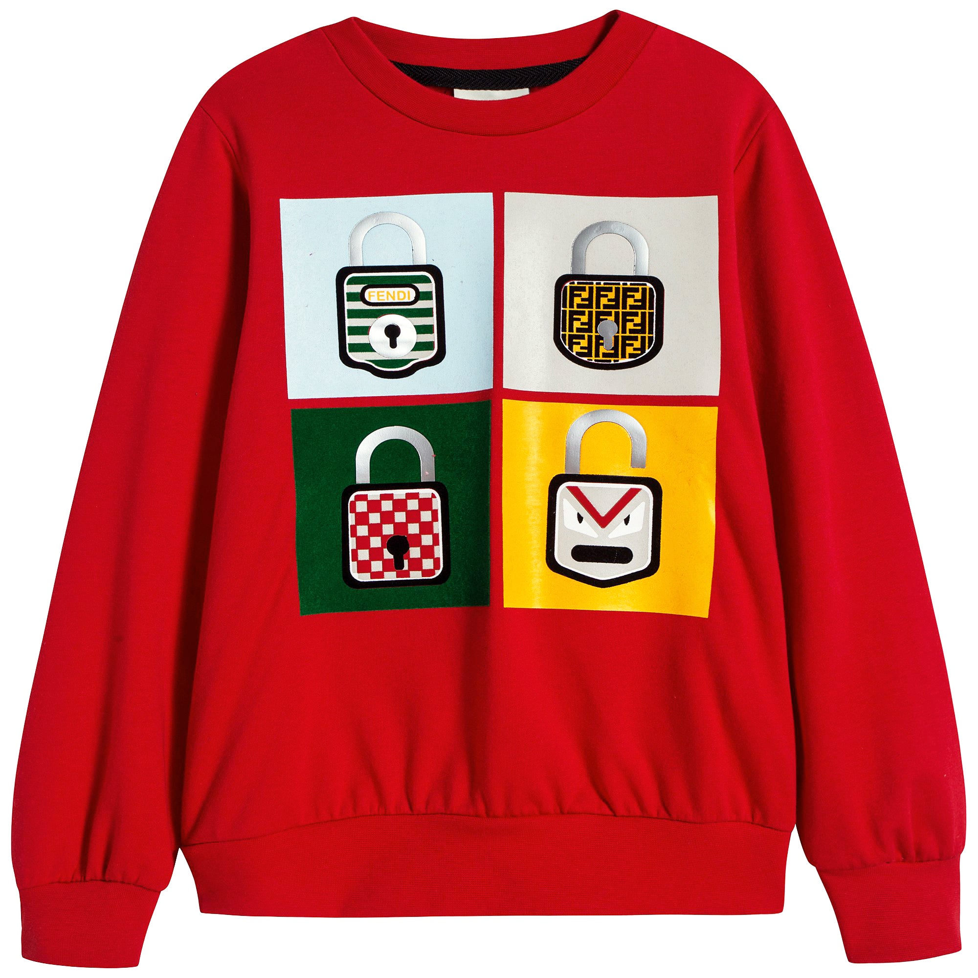 Boys Red Cotton Sweatshirt