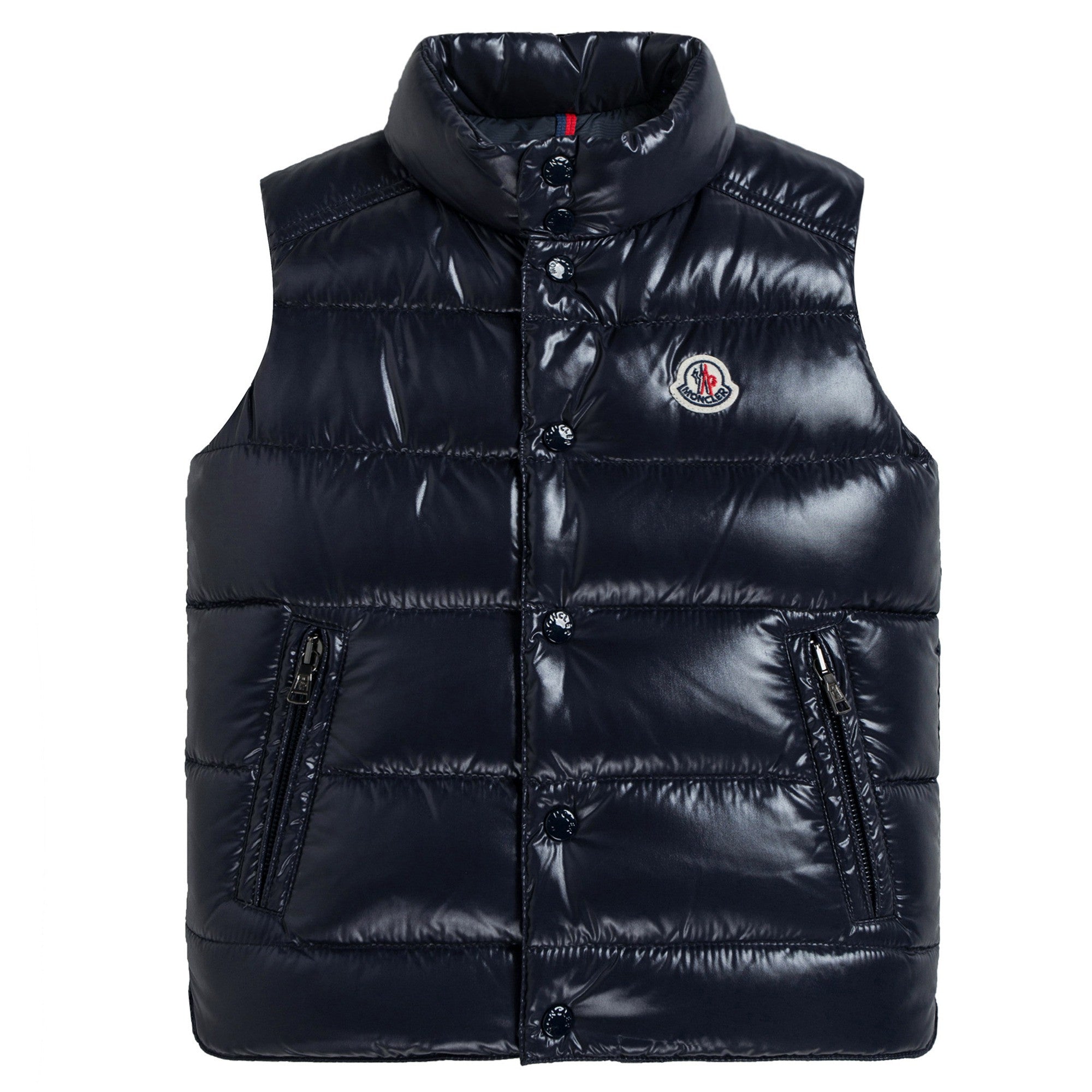 Baby Navy Blue Down Padded 'Tib' Gilet