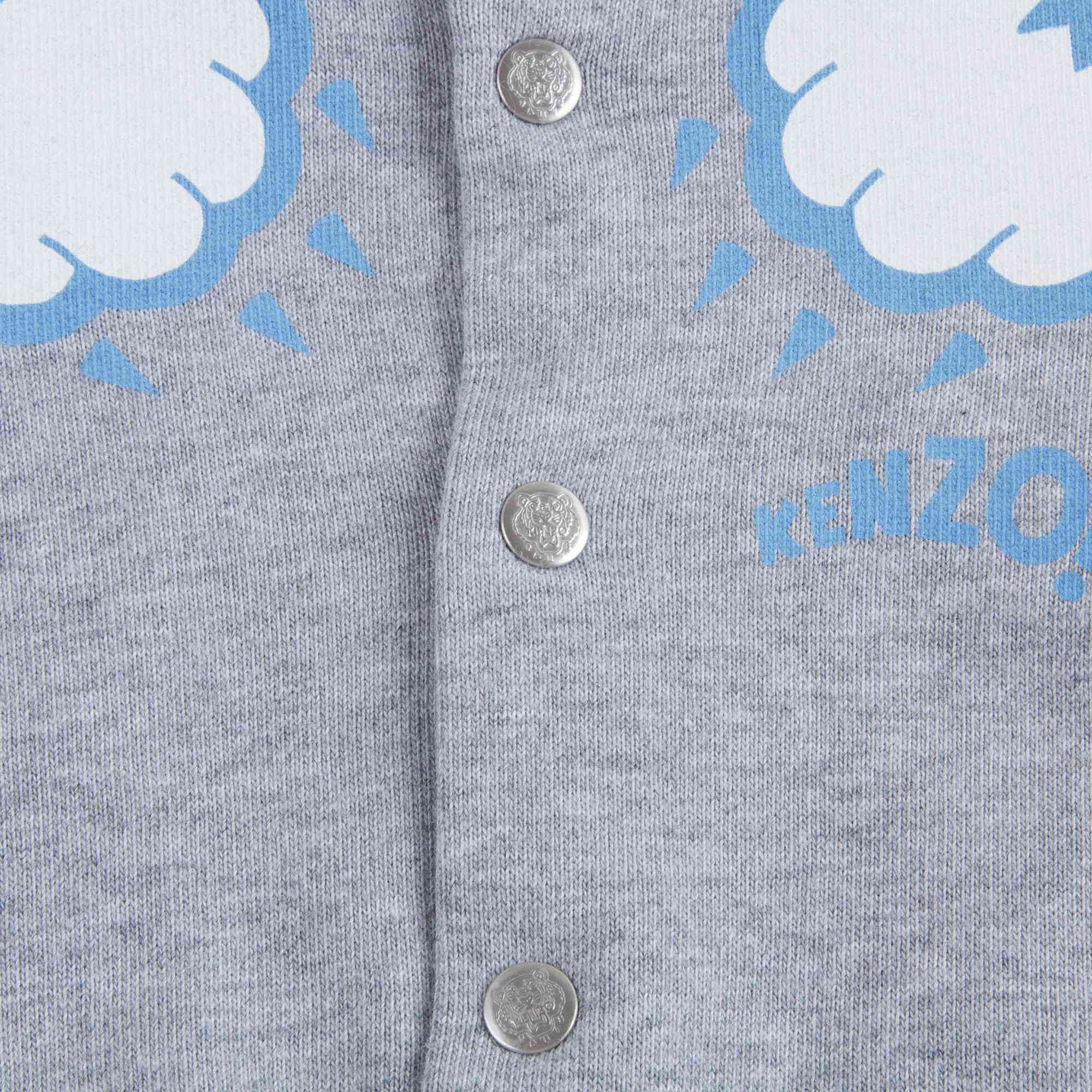 Boys Marl Grey Cotton Cardigan