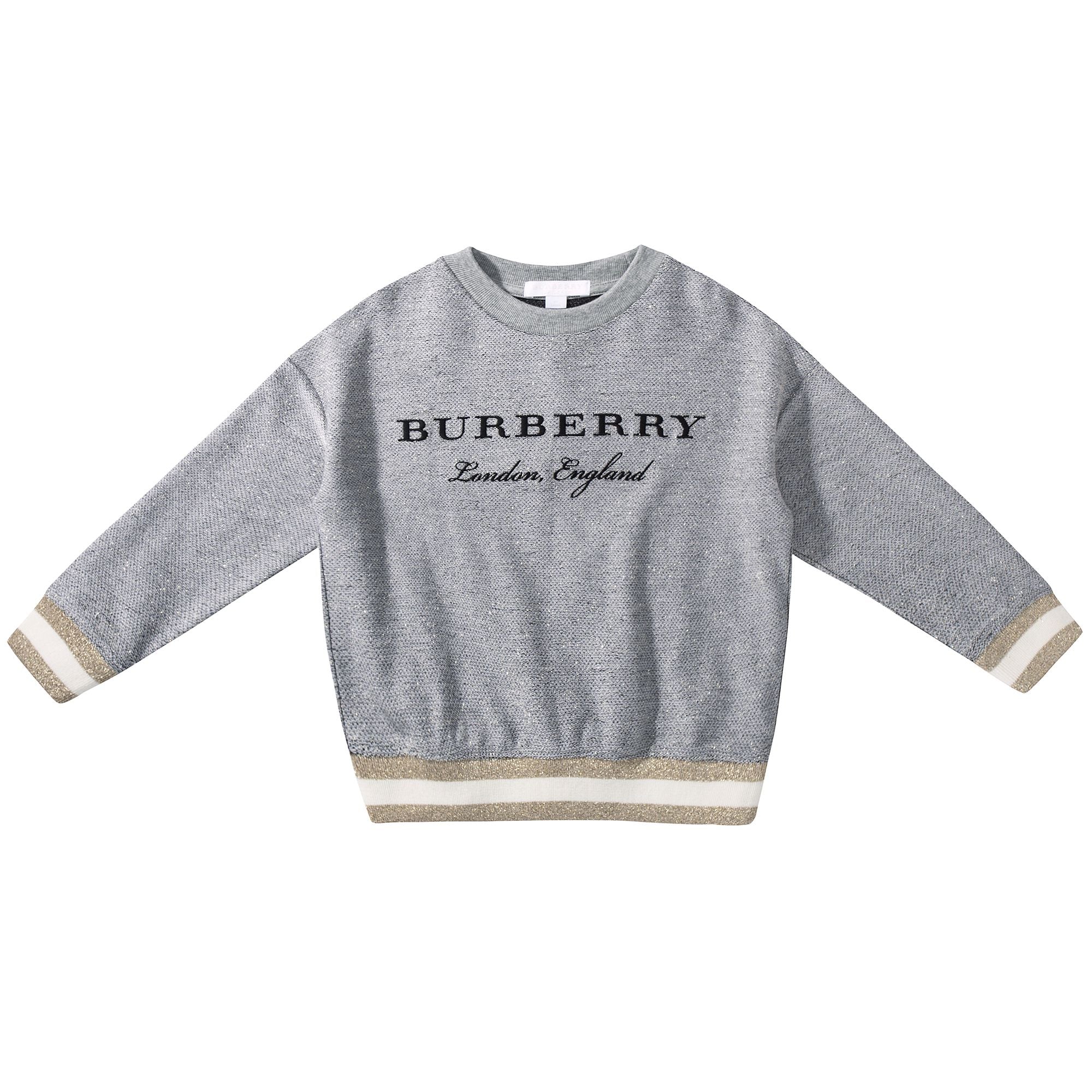 Boys  &  Girls  Grey  Melange   Cotton   Sweatshirt