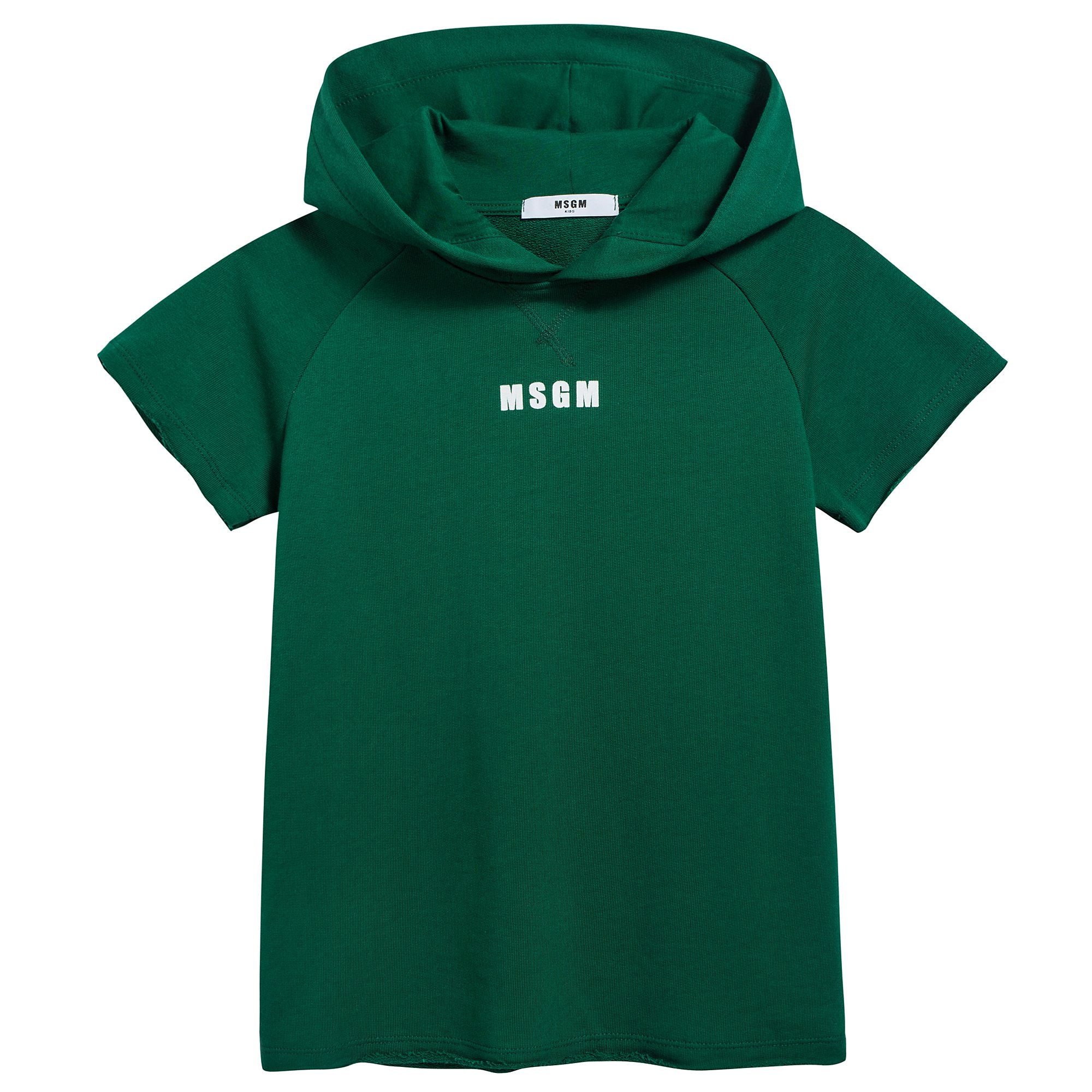 Boys Green Logo Cotton Top