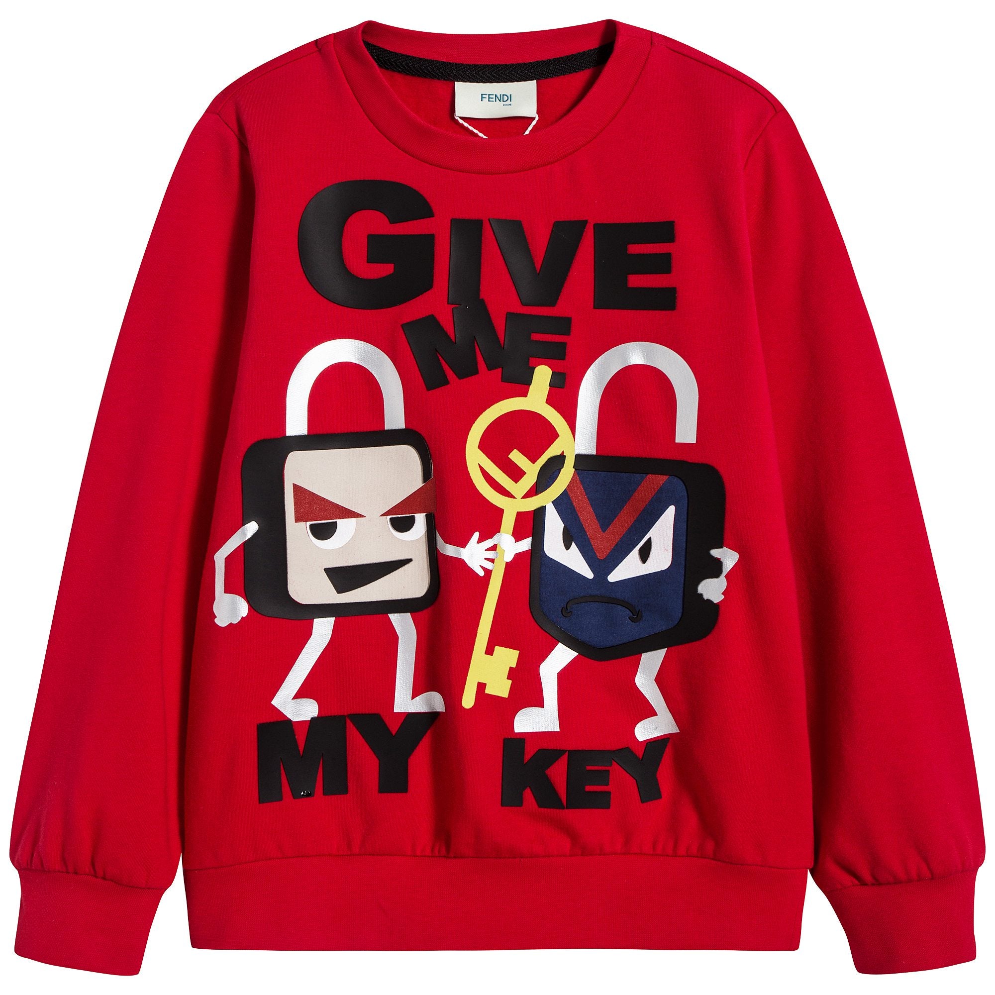 Boys Red Cotton Sweatshirt