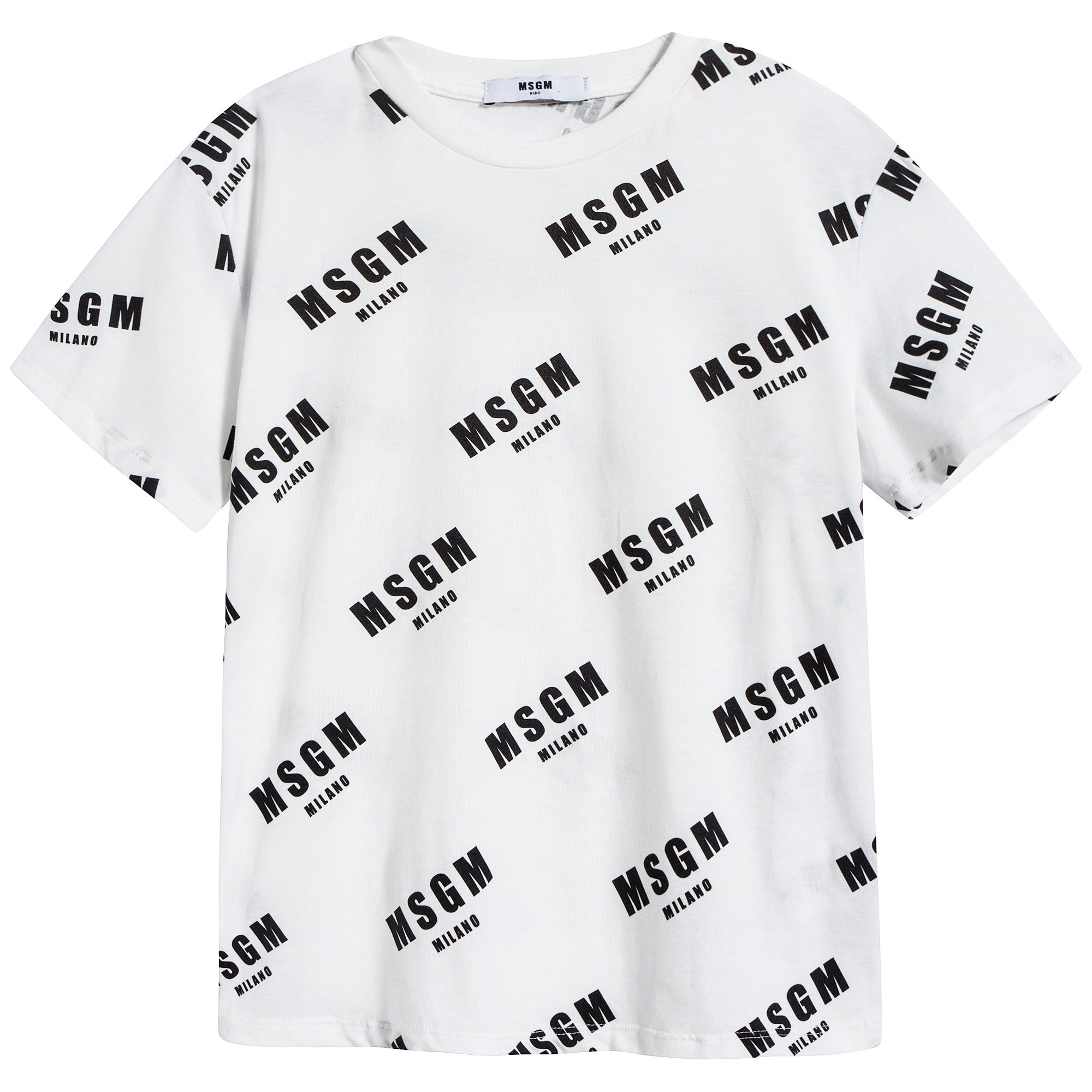 Boys Off White Logo Cotton T-shirt