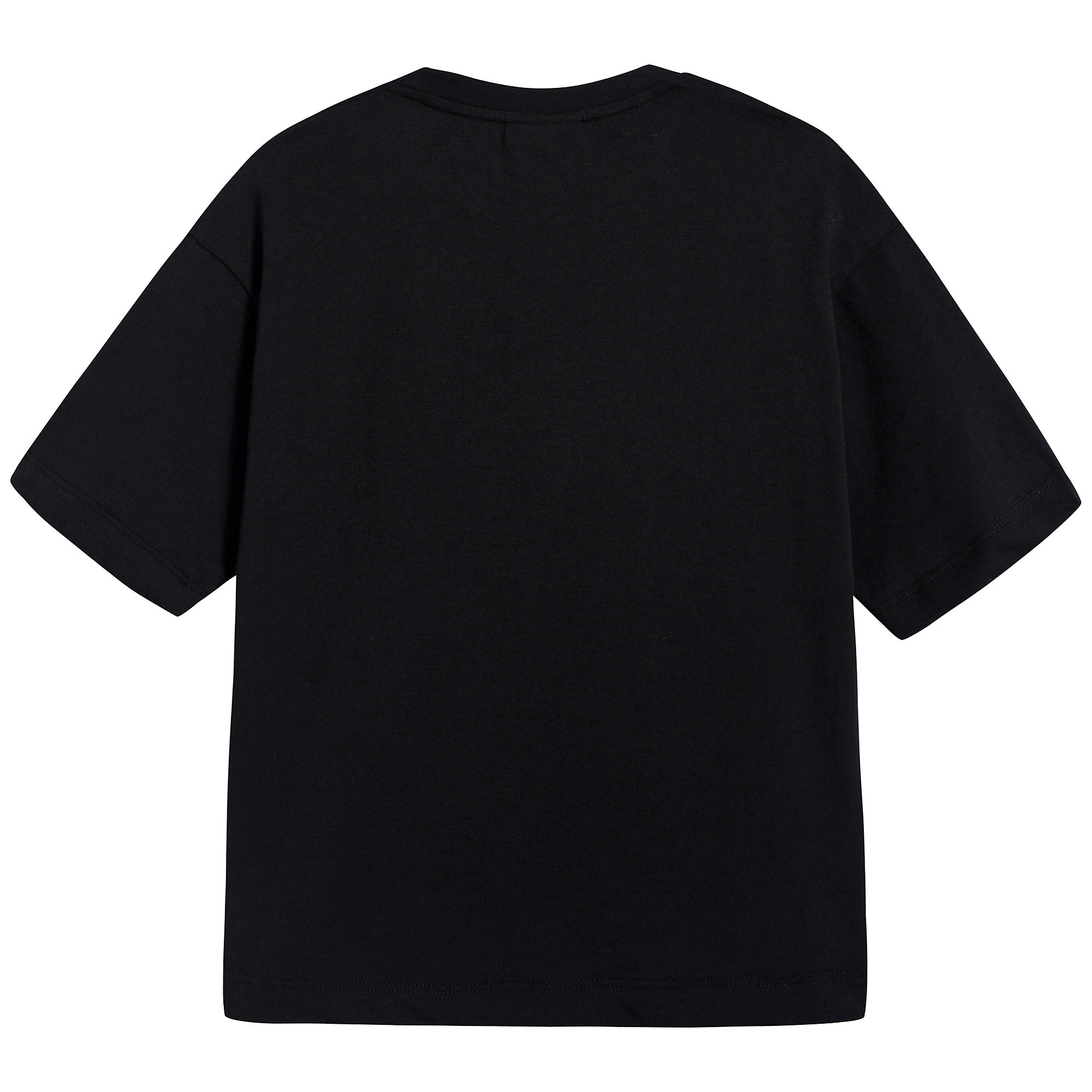 Boys Black Cotton T-shirt