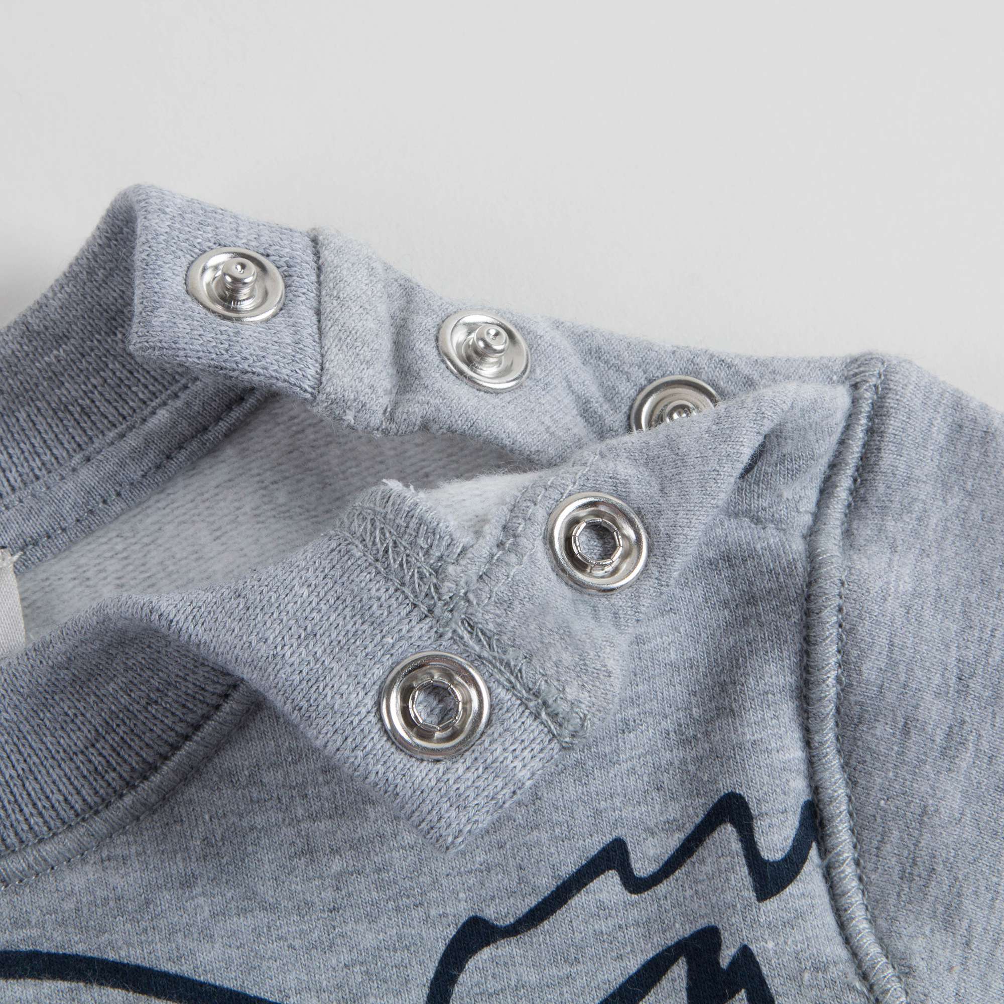 Baby Boys Marl Grey Cotton Sets