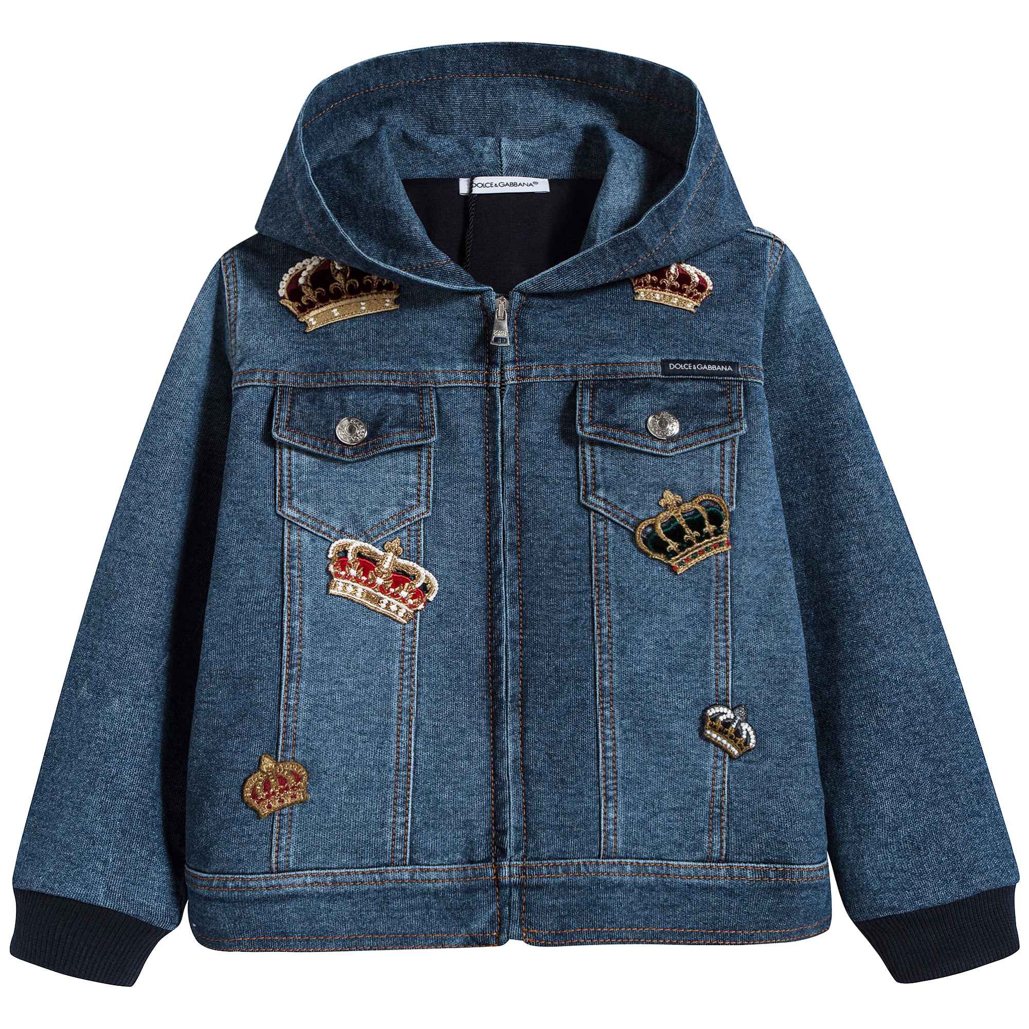 Baby Denim Blue Cotton Cardigan