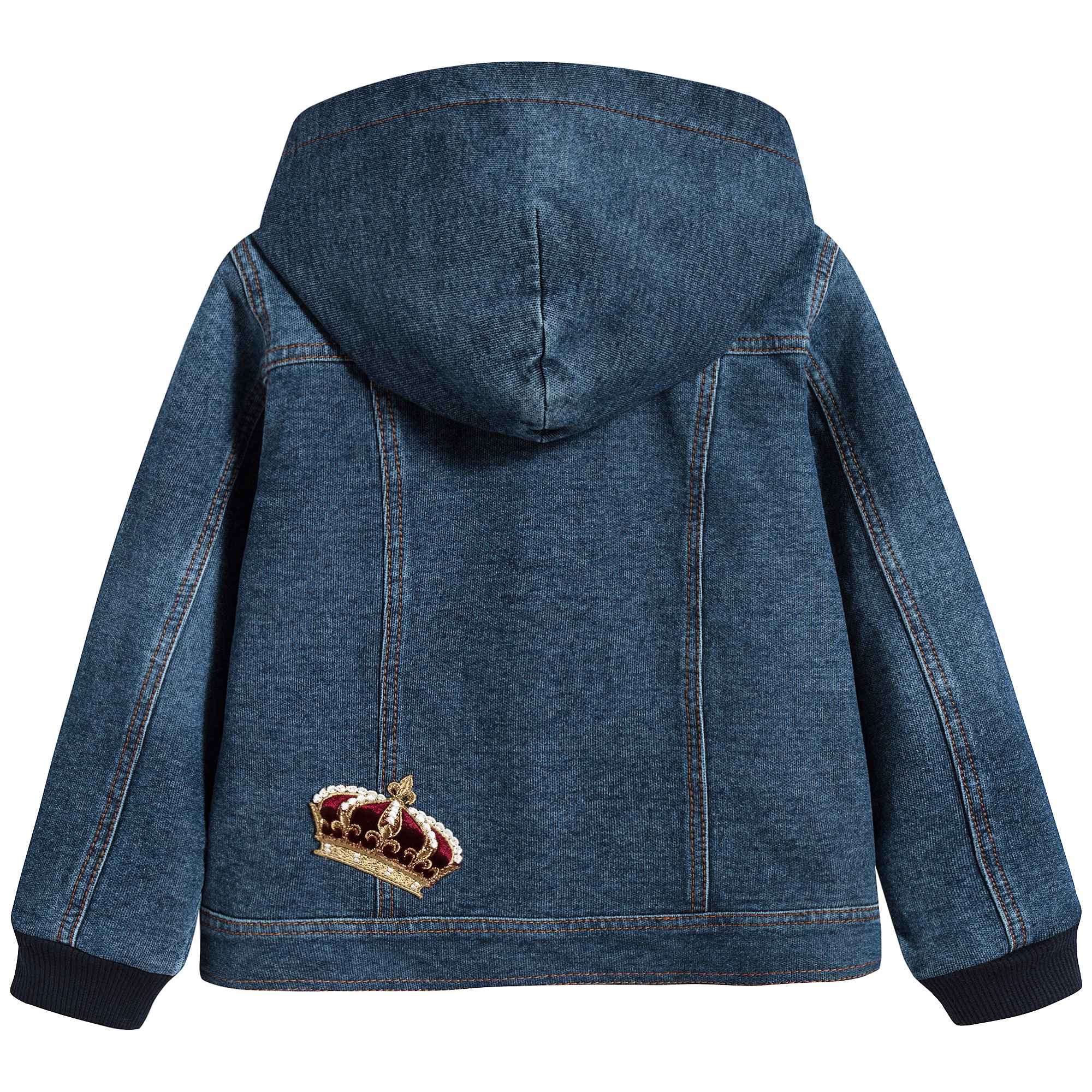 Baby Denim Blue Cotton Cardigan