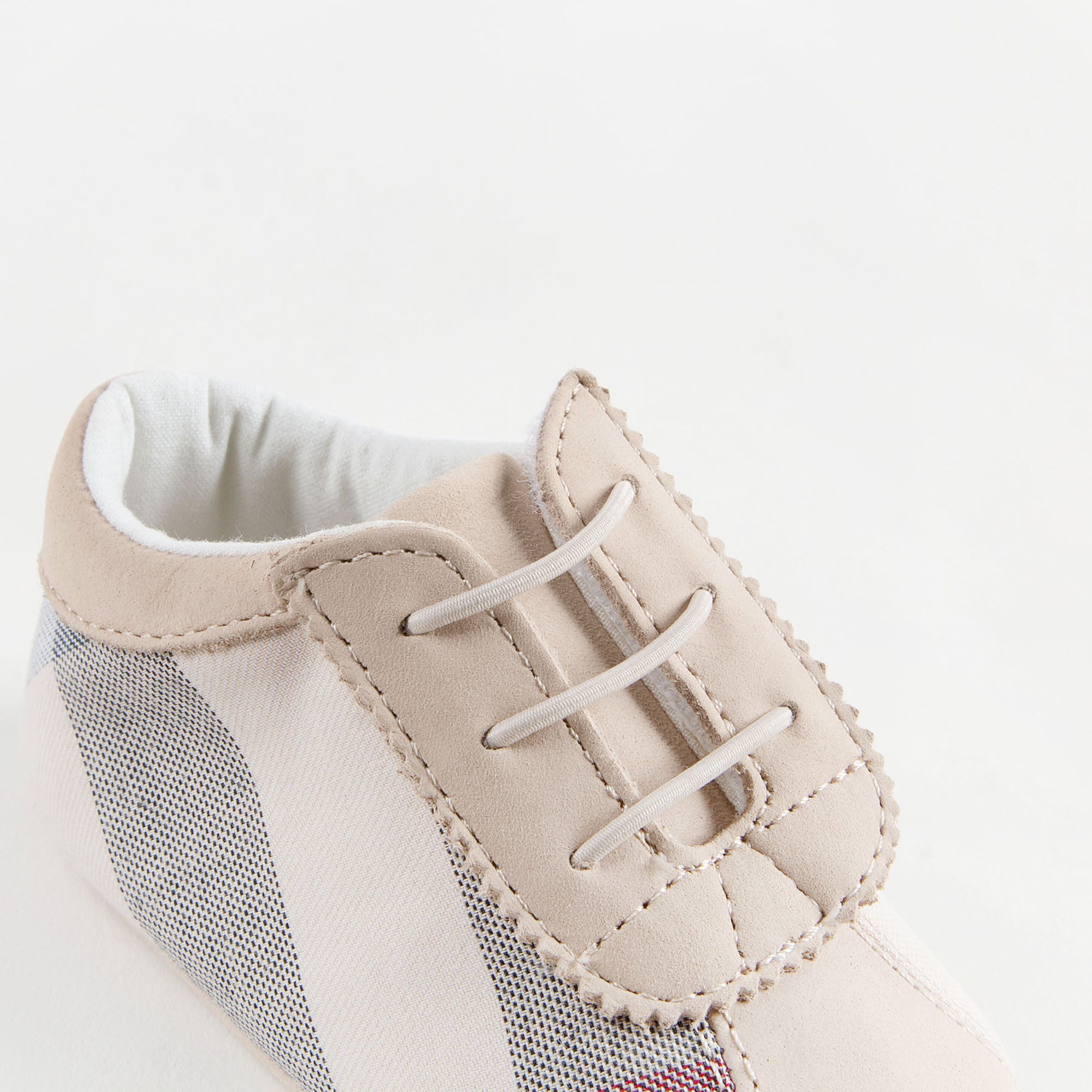 Baby Boys&Baby Girls Beige Check Pre-Walker Shoes - CÉMAROSE | Children's Fashion Store - 7