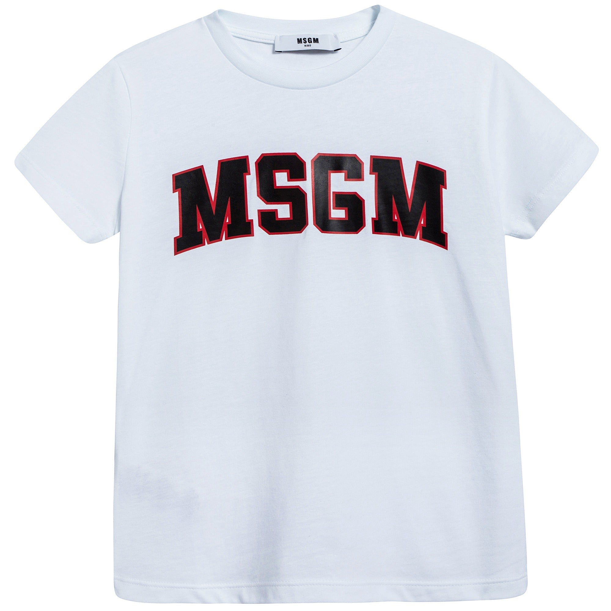 Boys White Logo Cotton Jersey T-shirt