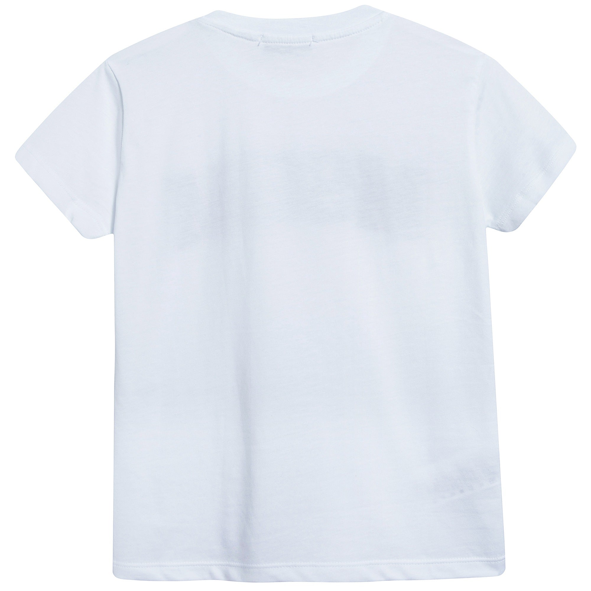 Boys White Logo Cotton Jersey T-shirt