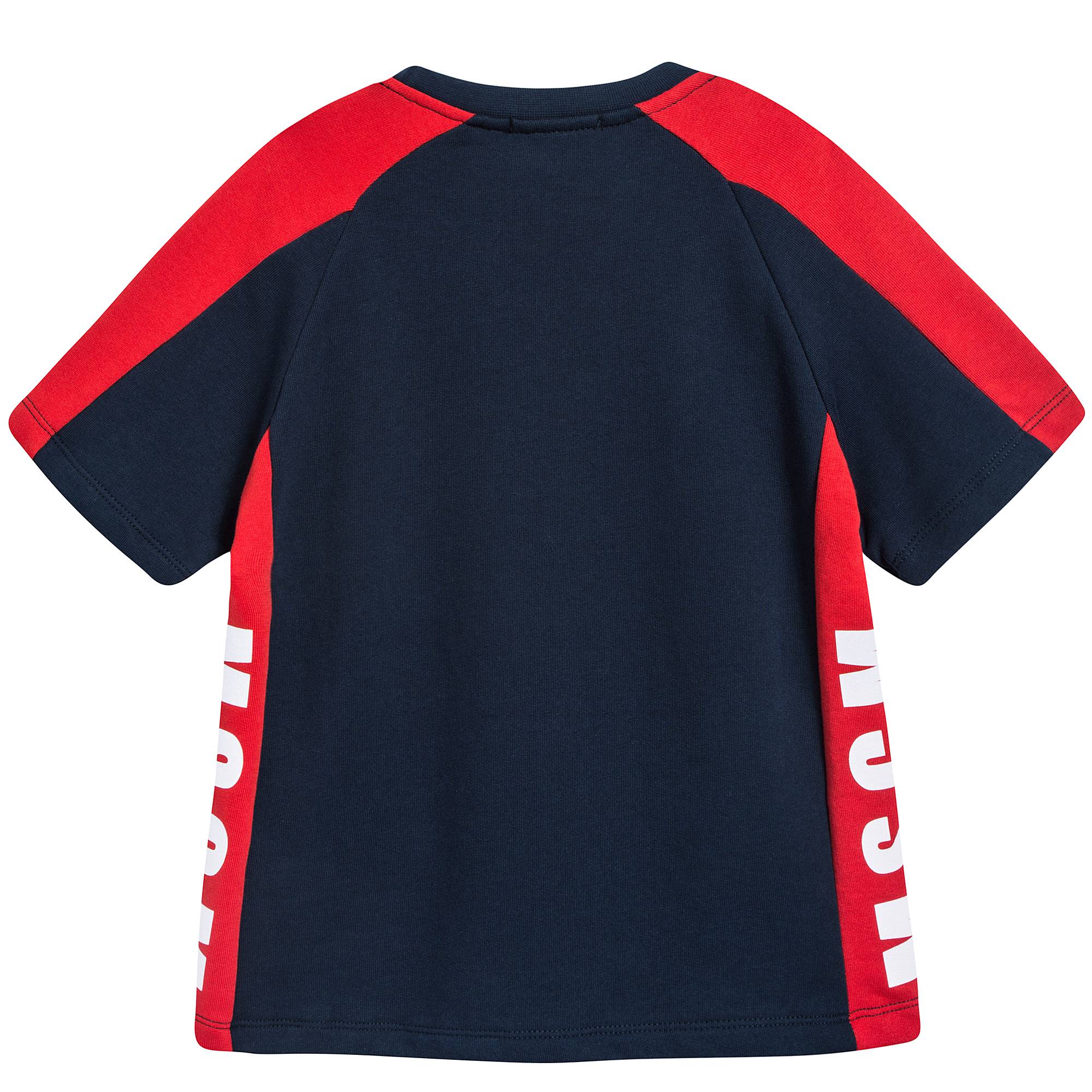 Boys Blue Rosso Cotton Fleece T-Shirt